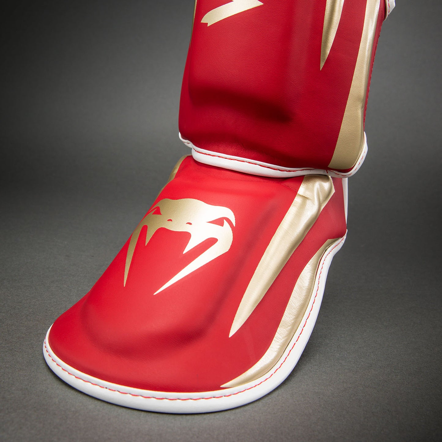 Venum Elite Shin Guards - Red