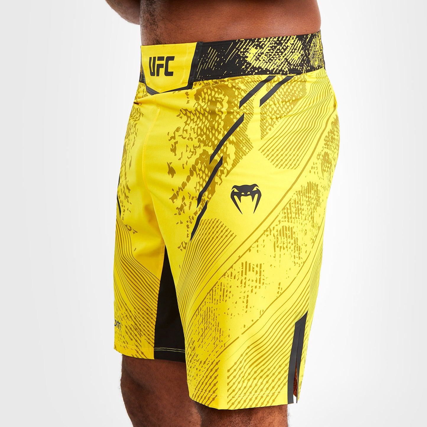 UFC Adrenaline by Venum Personalized Authentic Fight Night Men's Fight Short - Long Fit - Yellow