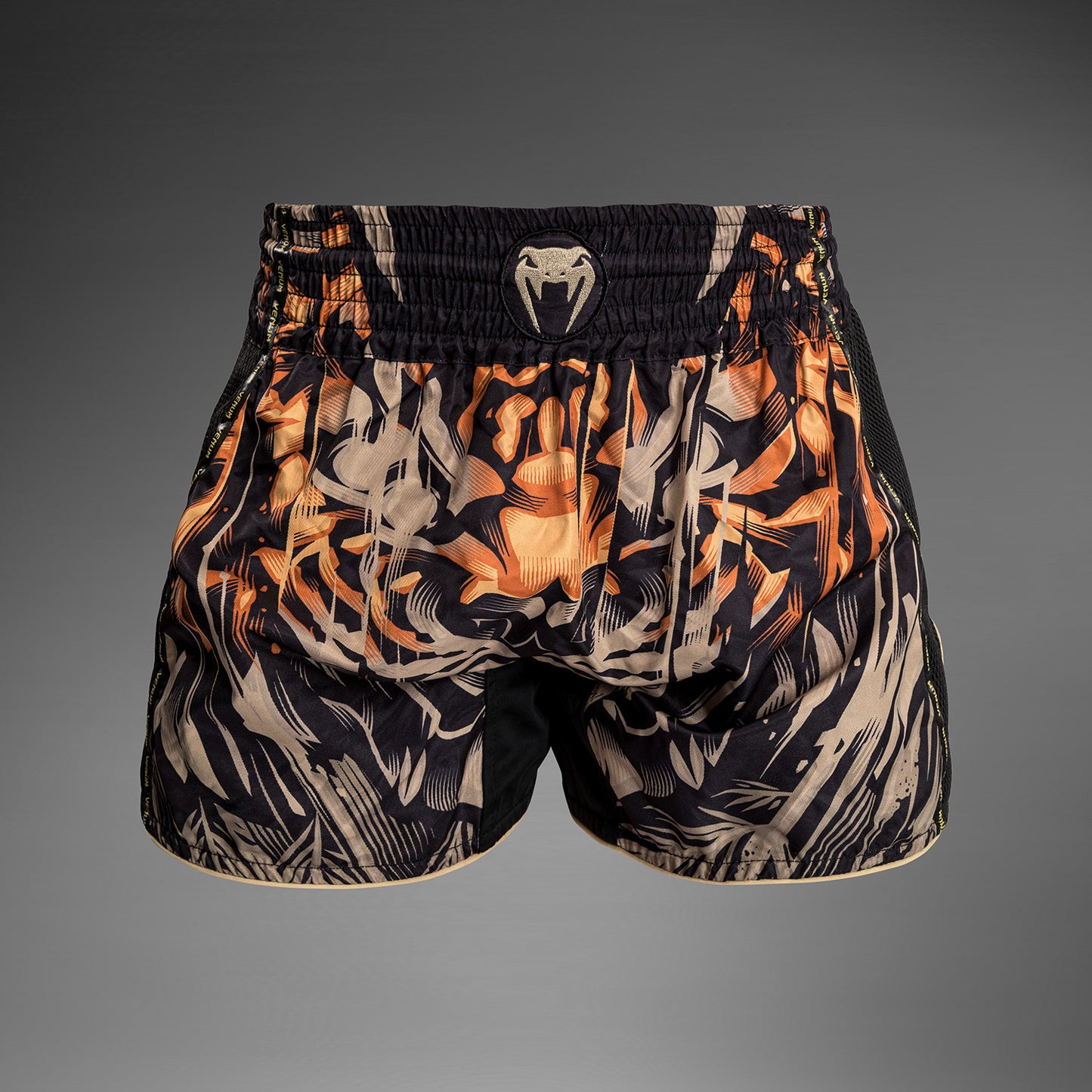 Venum Tiger Muay Thai Shorts - Black/Neon Orange