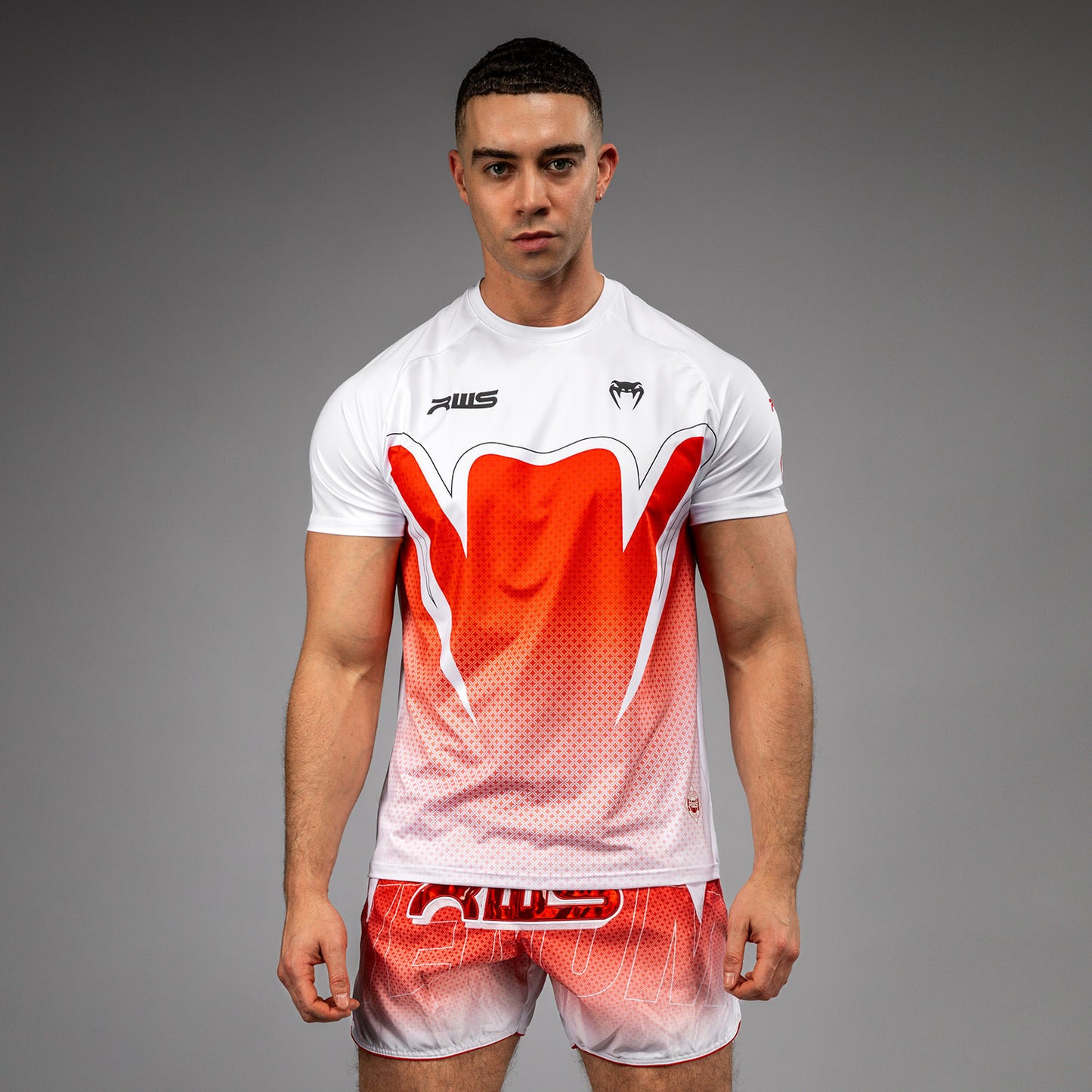 Venum x RWS 2.0 Men’s Dry-Tech T-Shirt - White/Red