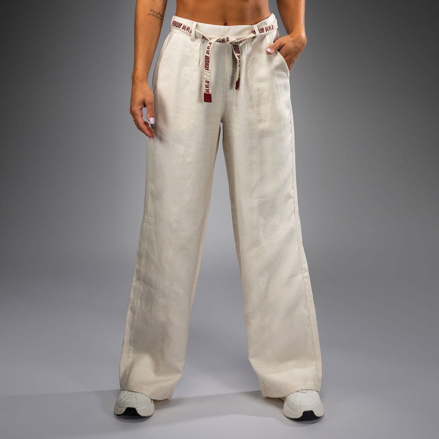 Venum Serpenti Women’s Pants - Ivory/Burgundy