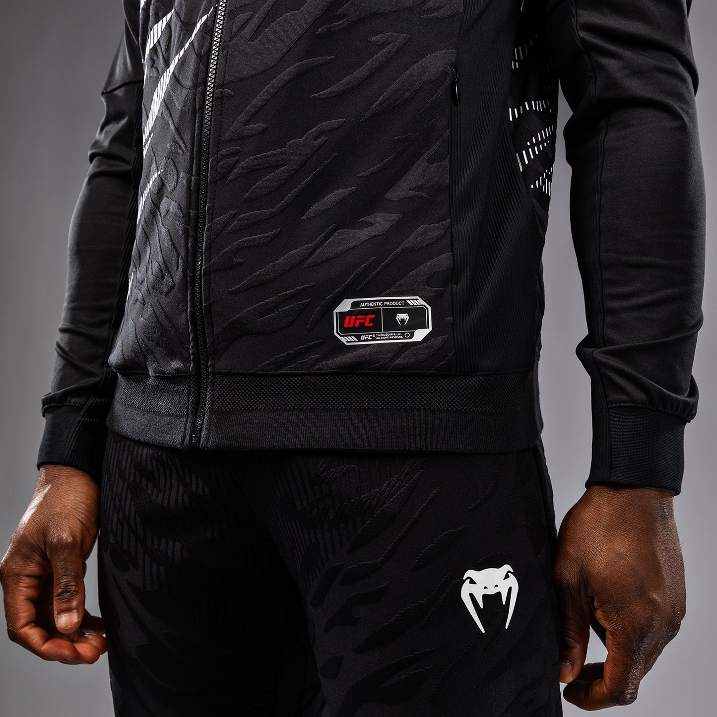 UFC Fusion by Venum Authentic Fight Night Men’s Walkout Hoodie - Black