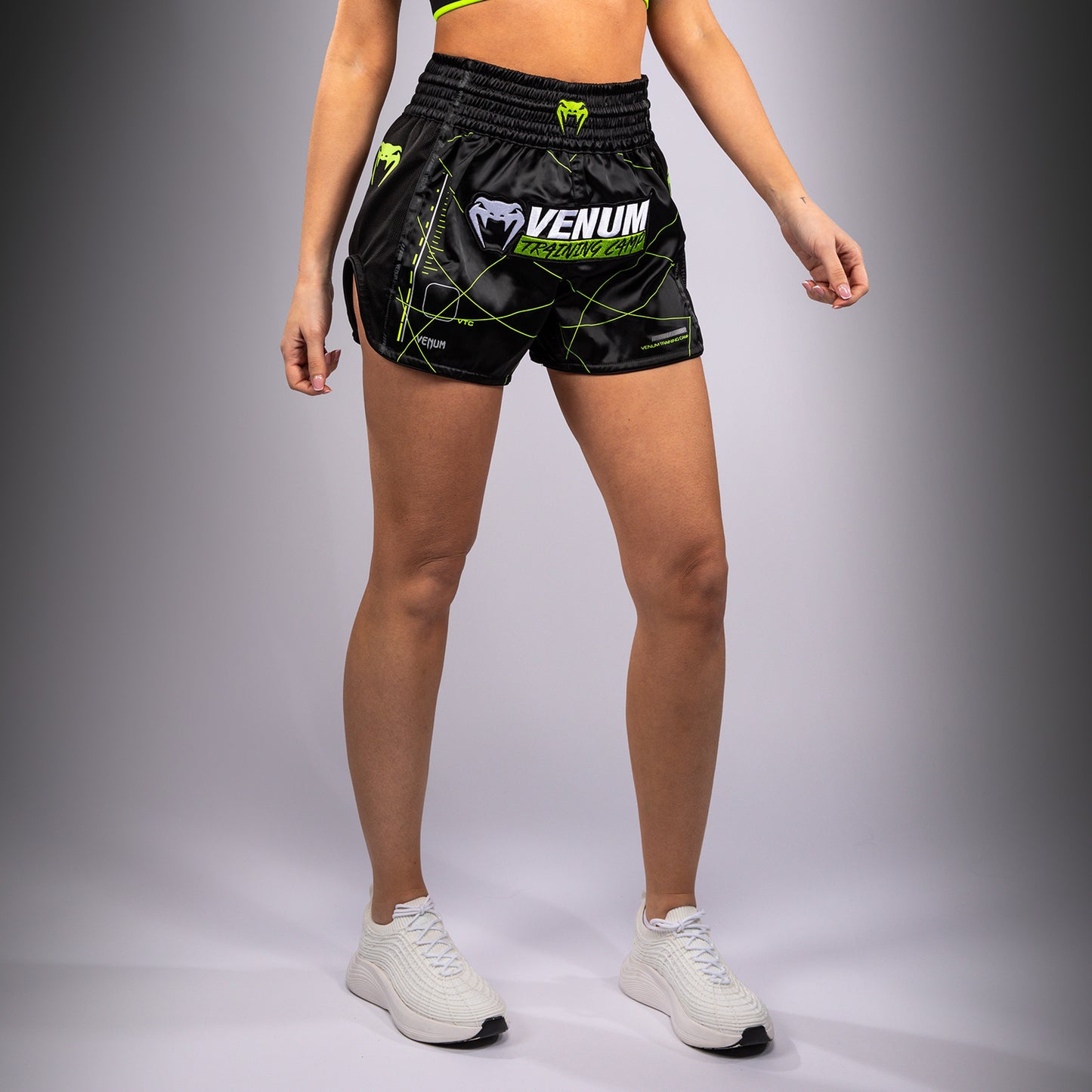 Venum Training Camp 4.0 Muay Thai Short - Black/Neon Green