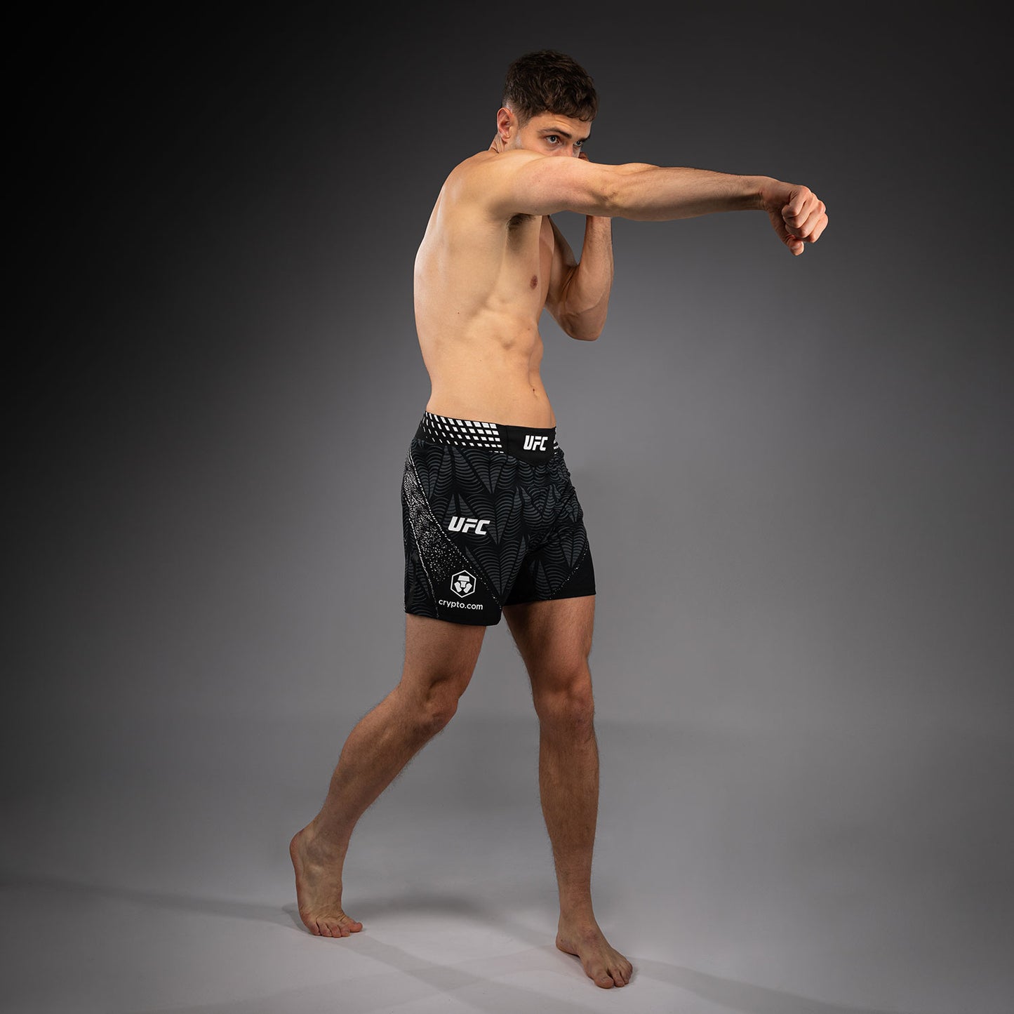 Men's UFC Zenith by Venum Black Authentic Fight Night Short Fit Fight Short