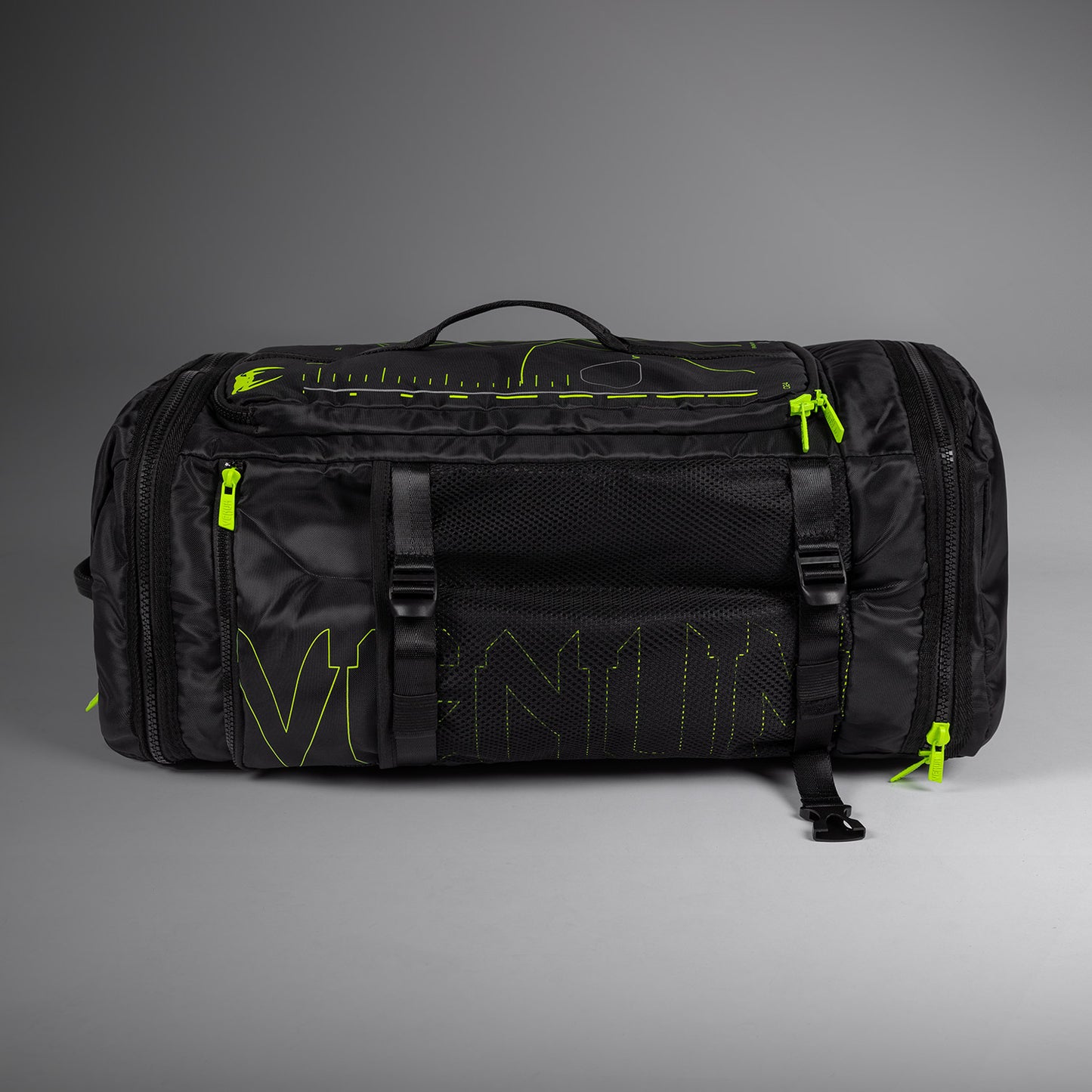 Venum Training Camp 4.0 Sports Bag - Black/Neon Green