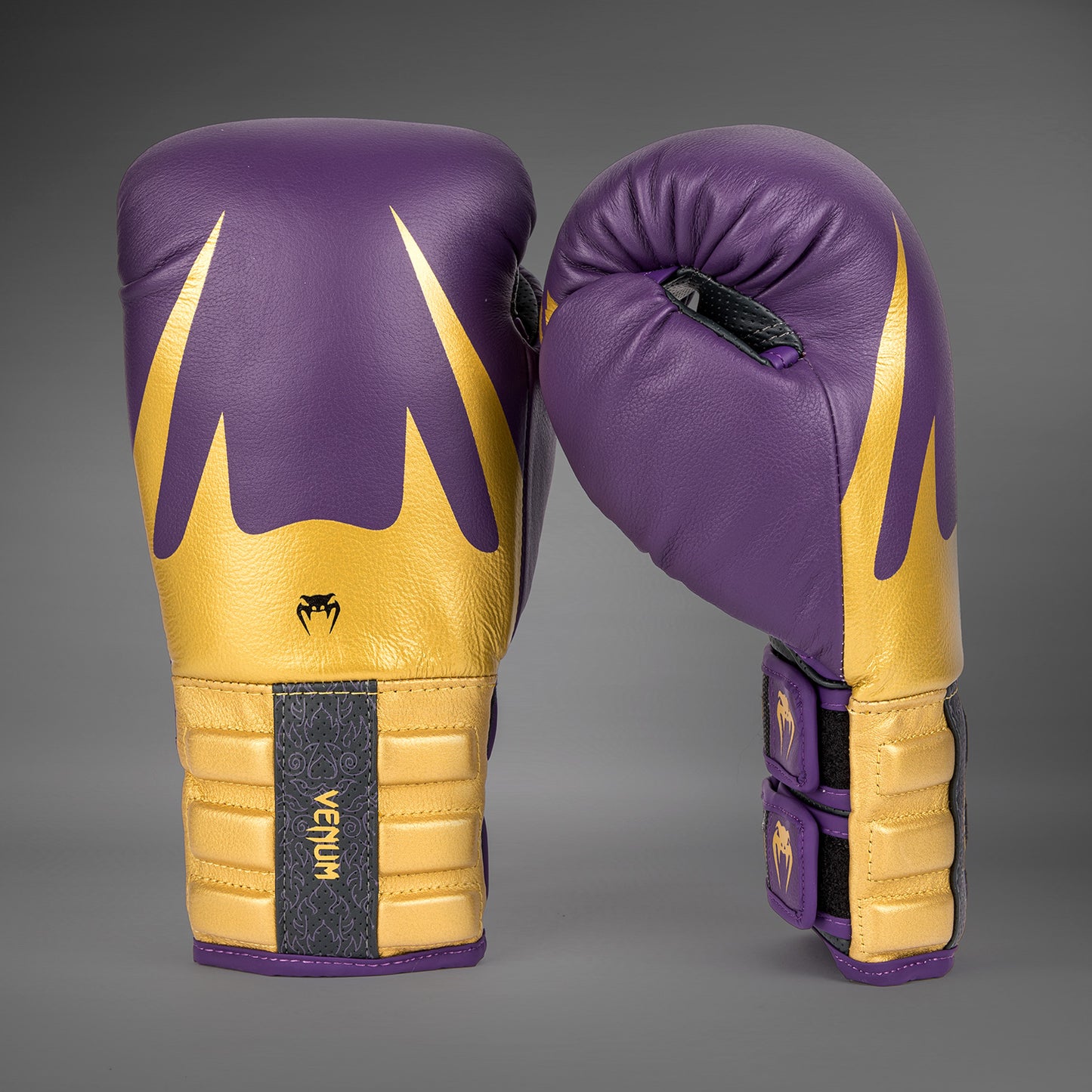 Venum Reverso Boxing Gloves - Dark Purple/ Gold