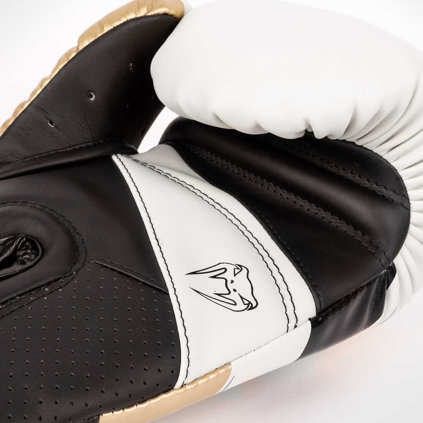 Venum Elite Evo Boxing Gloves - White/Gold