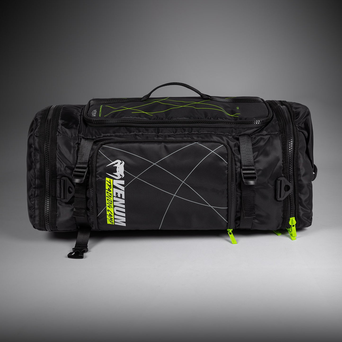Venum Training Camp 4.0 Sports Bag - Black/Neon Green