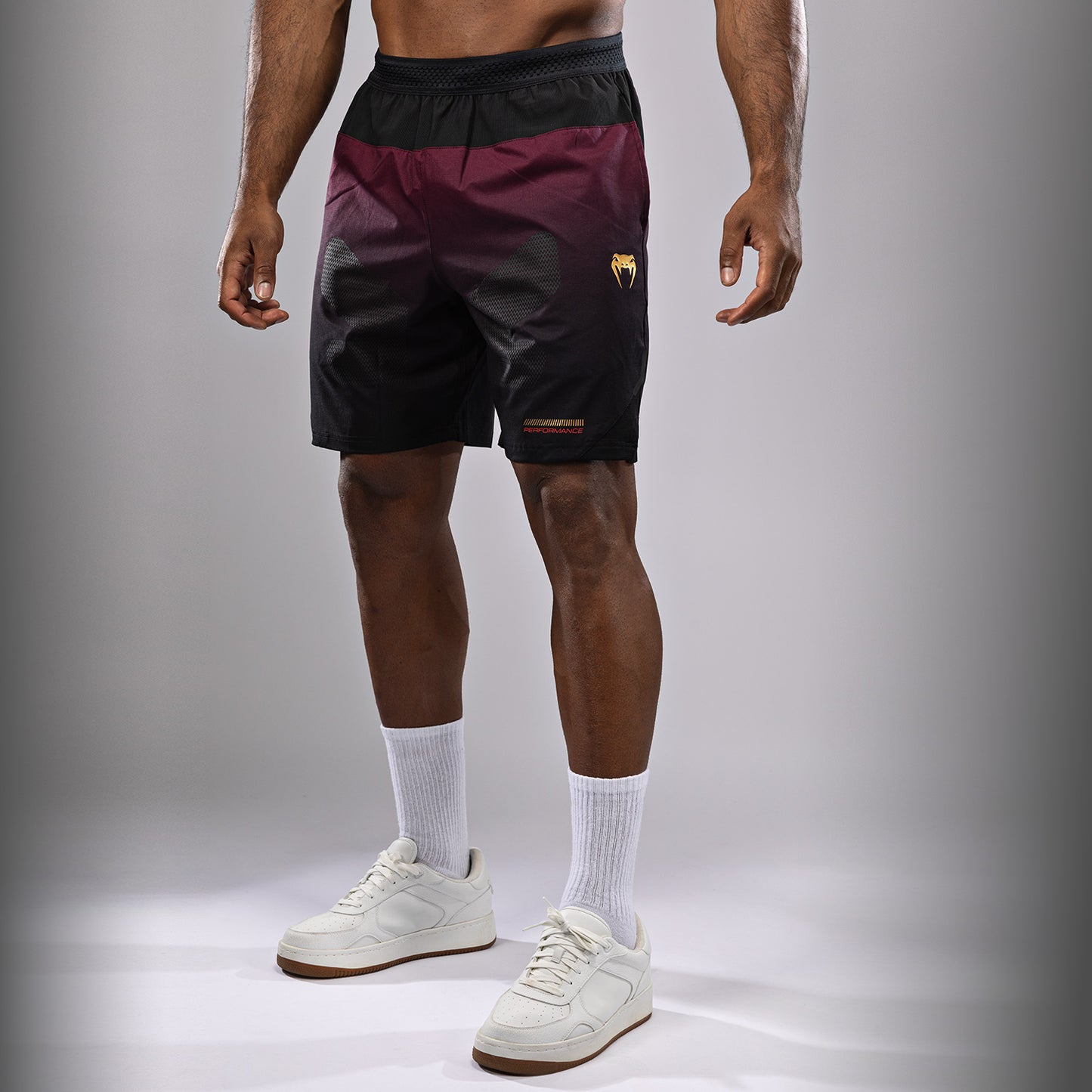 Venum Tactical XT Training Shorts - Black/Burgundy/Gold