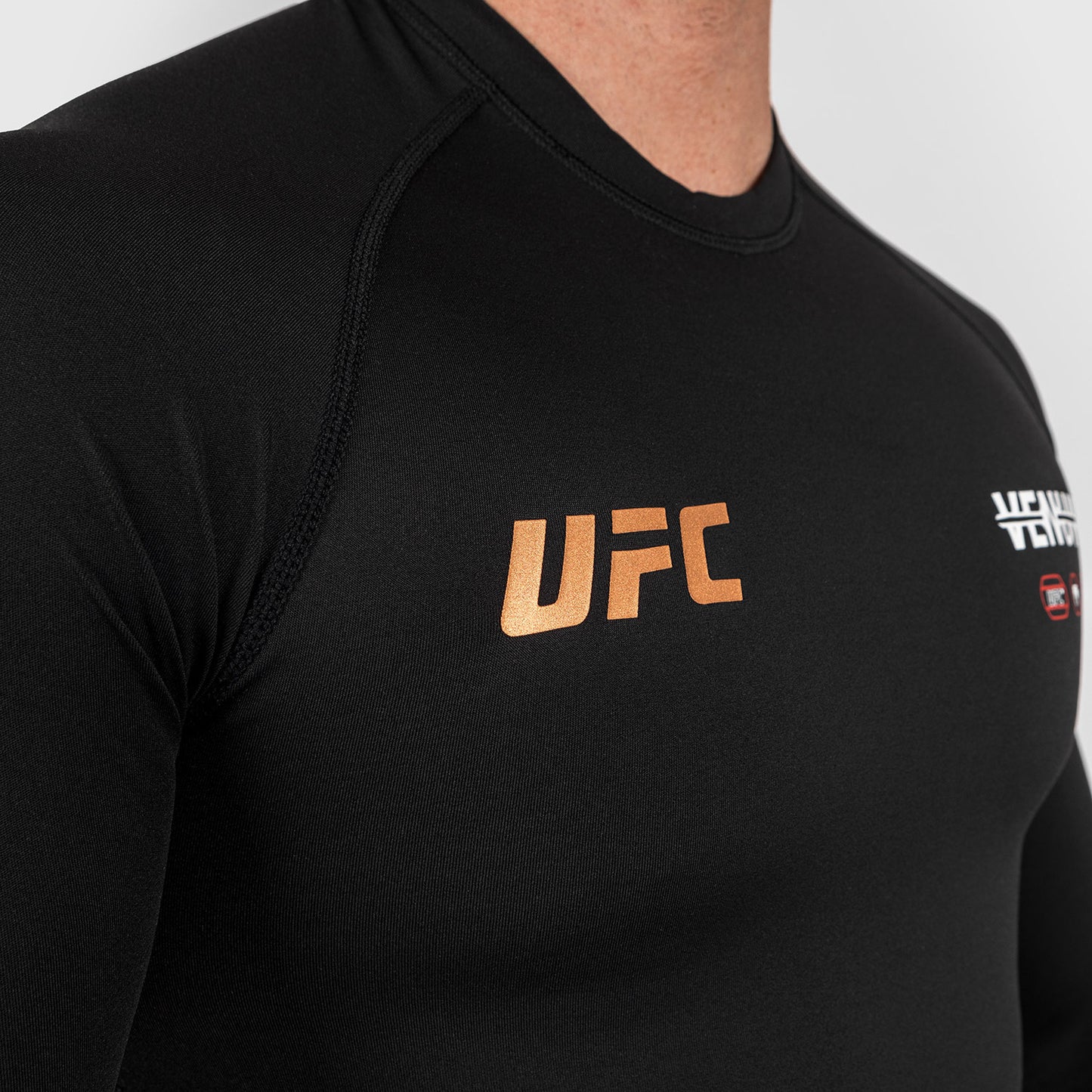 UFC Adrenaline by Venum Fight Week Men’s Performance Long-sleeve Rashguard - Black