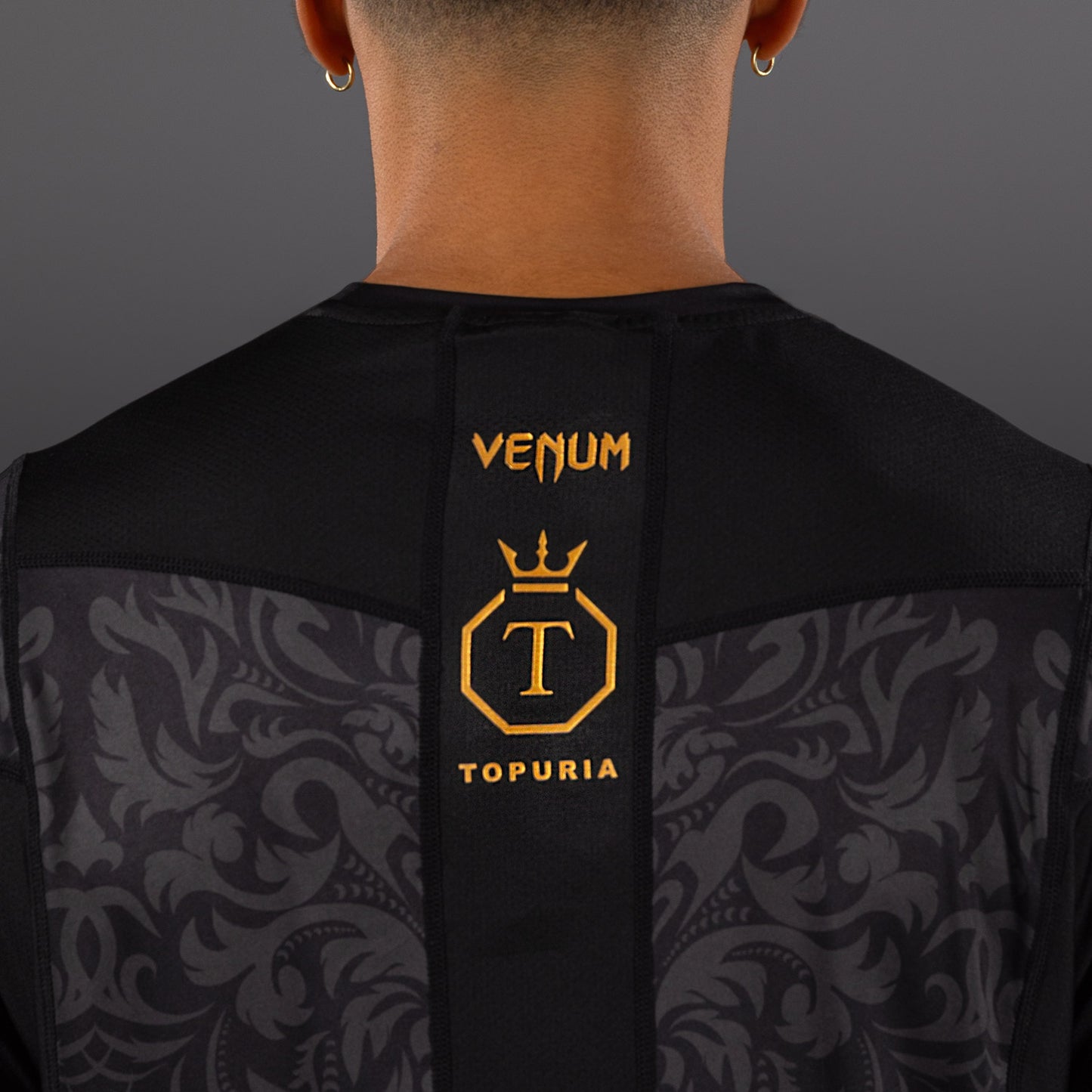 Venum x Topuria Unmatched Edition Dry-Tech Shirt - Black/Gold