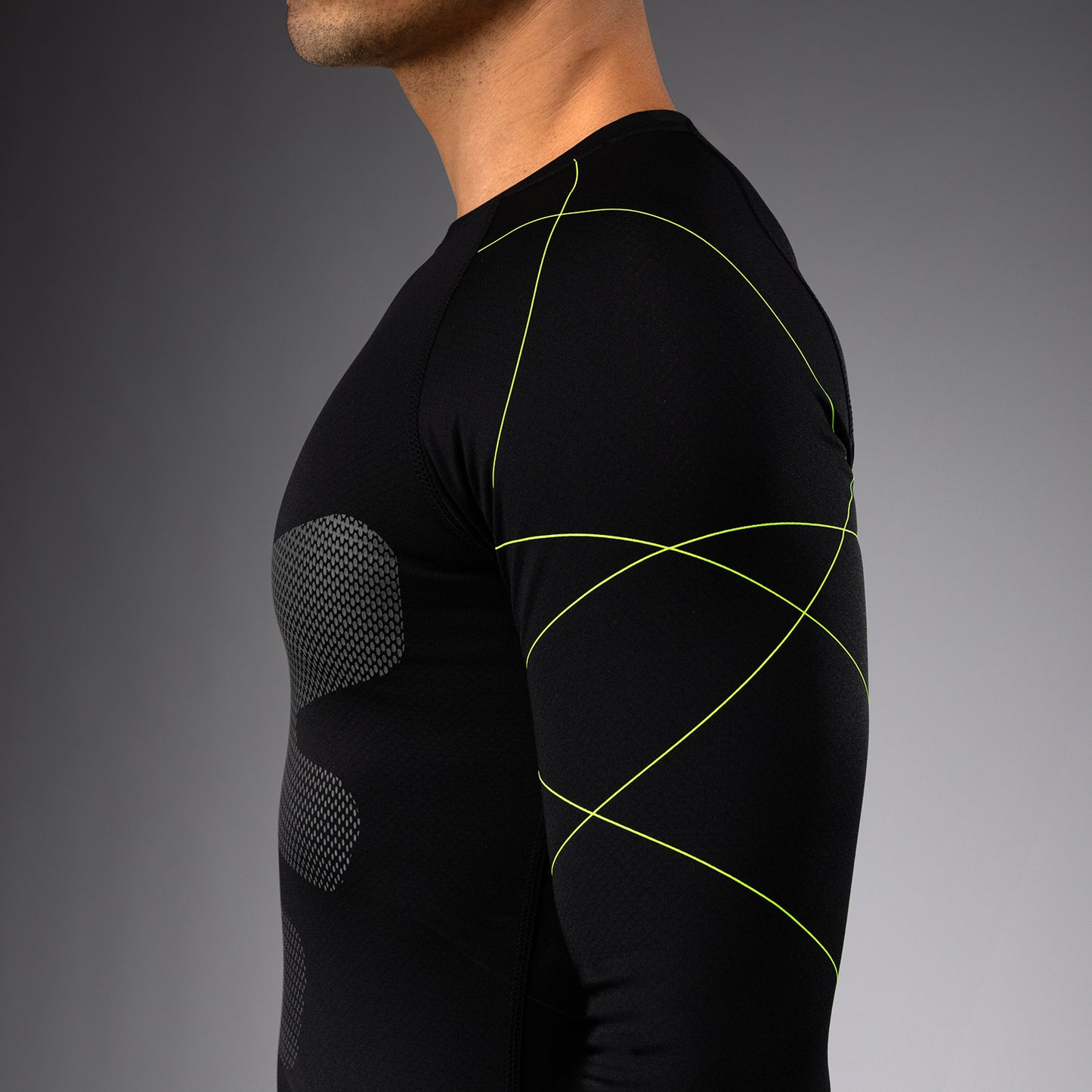 Venum Training Camp 4.0 Long Sleeve Rashguard - Black/Neon Green
