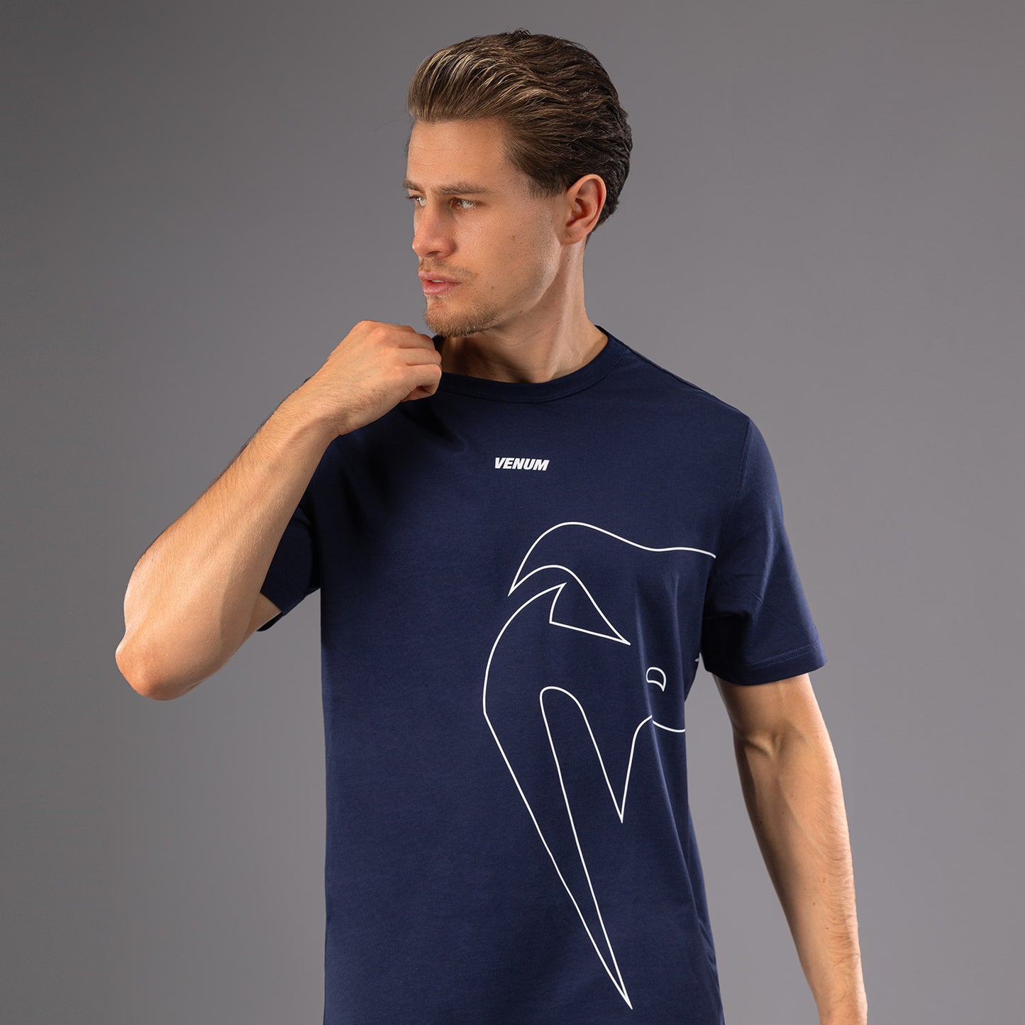 Venum Giant Connect T-Shirt - Navy Blue