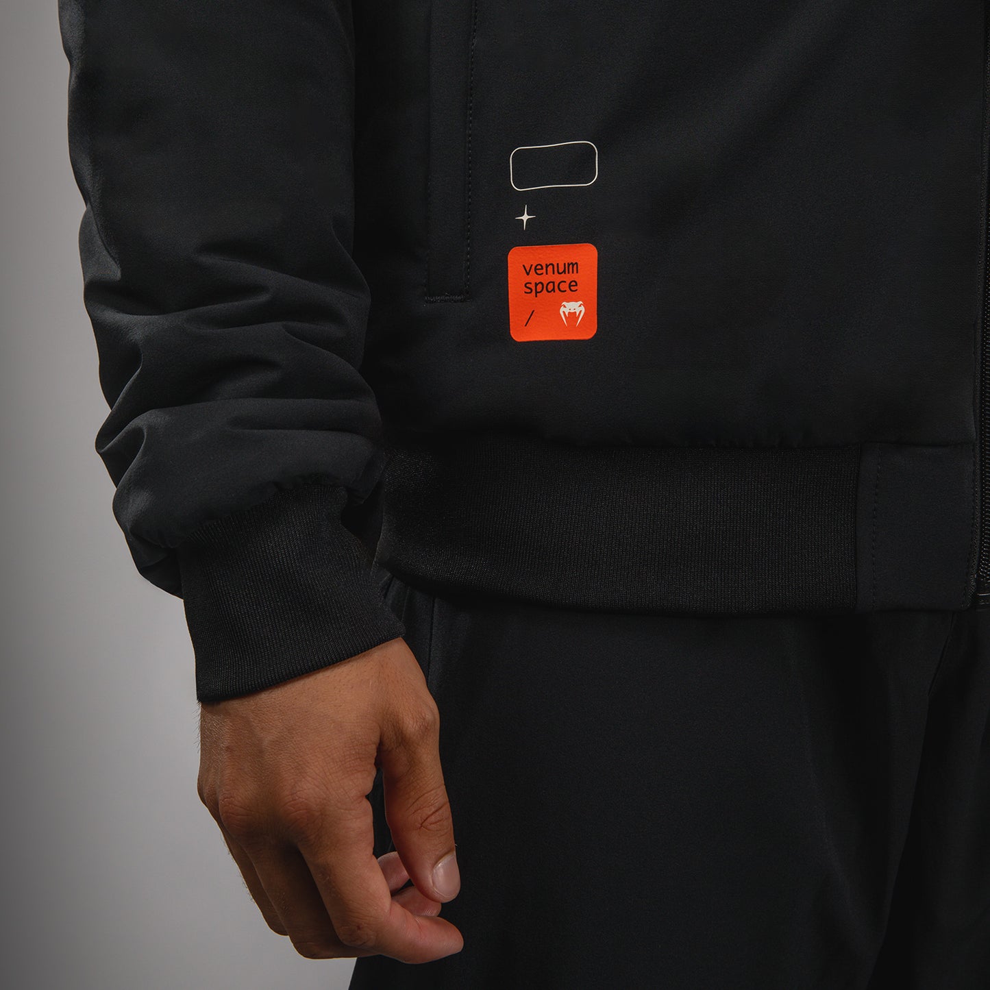 Venum Eclipse Bomber Jacket - Black/Ivory