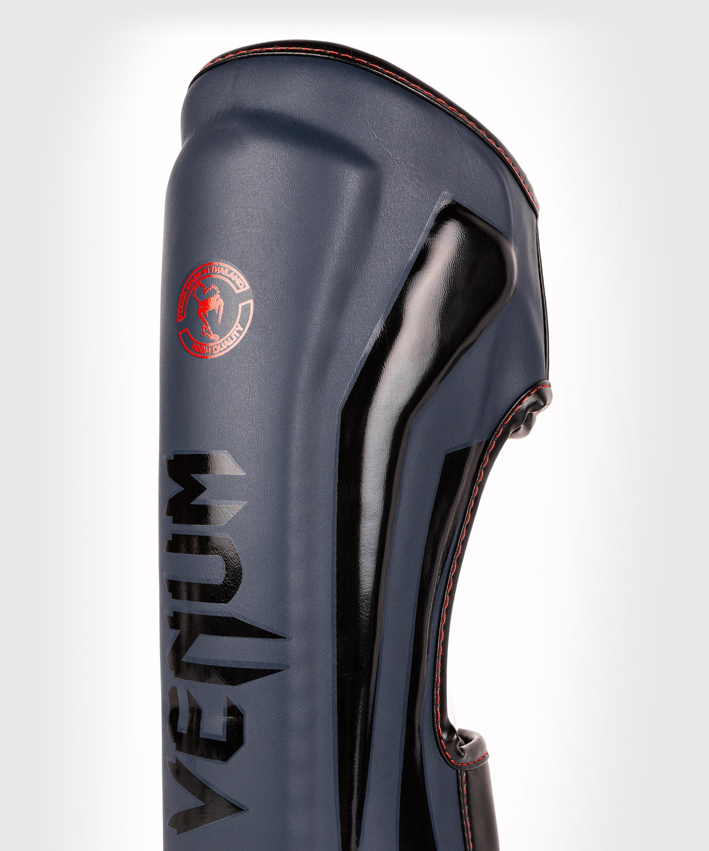 Venum Elite Shin Guards - Navy Blue/Black-Red
