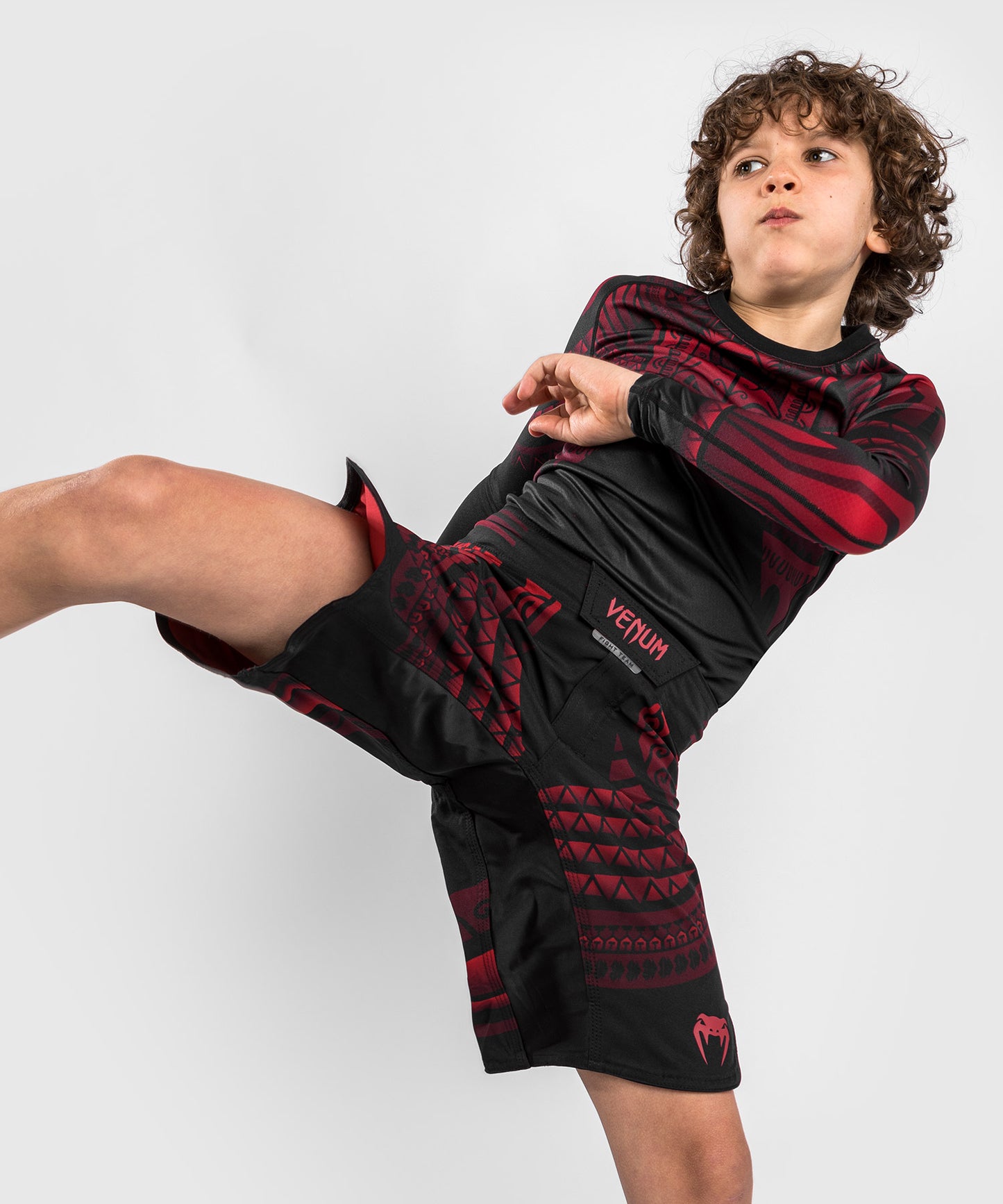 Venum Nakahi Kids Fightshort - Black/Red