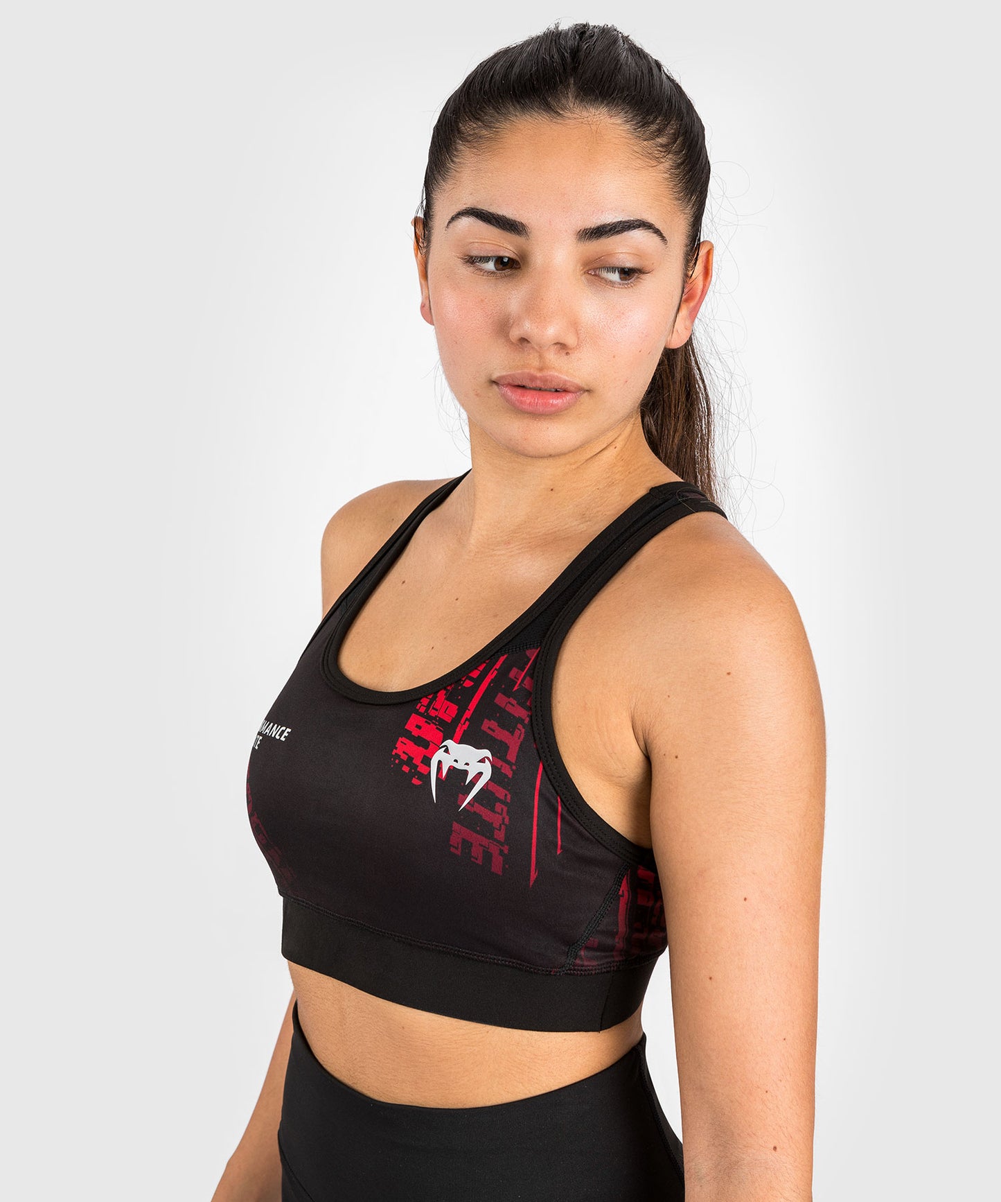 UFC Performance Institute 2.0 Women’s Sport Bra - Black/Red
