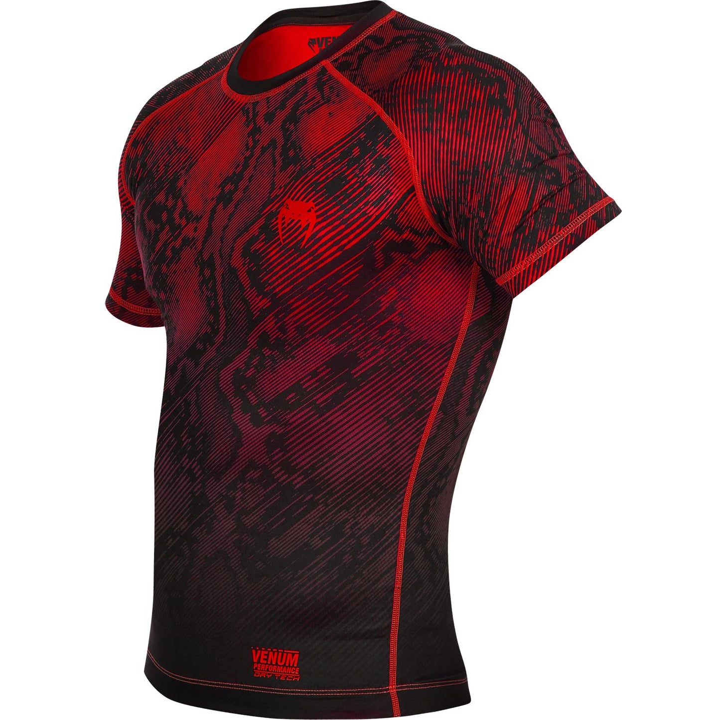 Venum Fusion Compression T-shirt - Short Sleeves - Black/Red