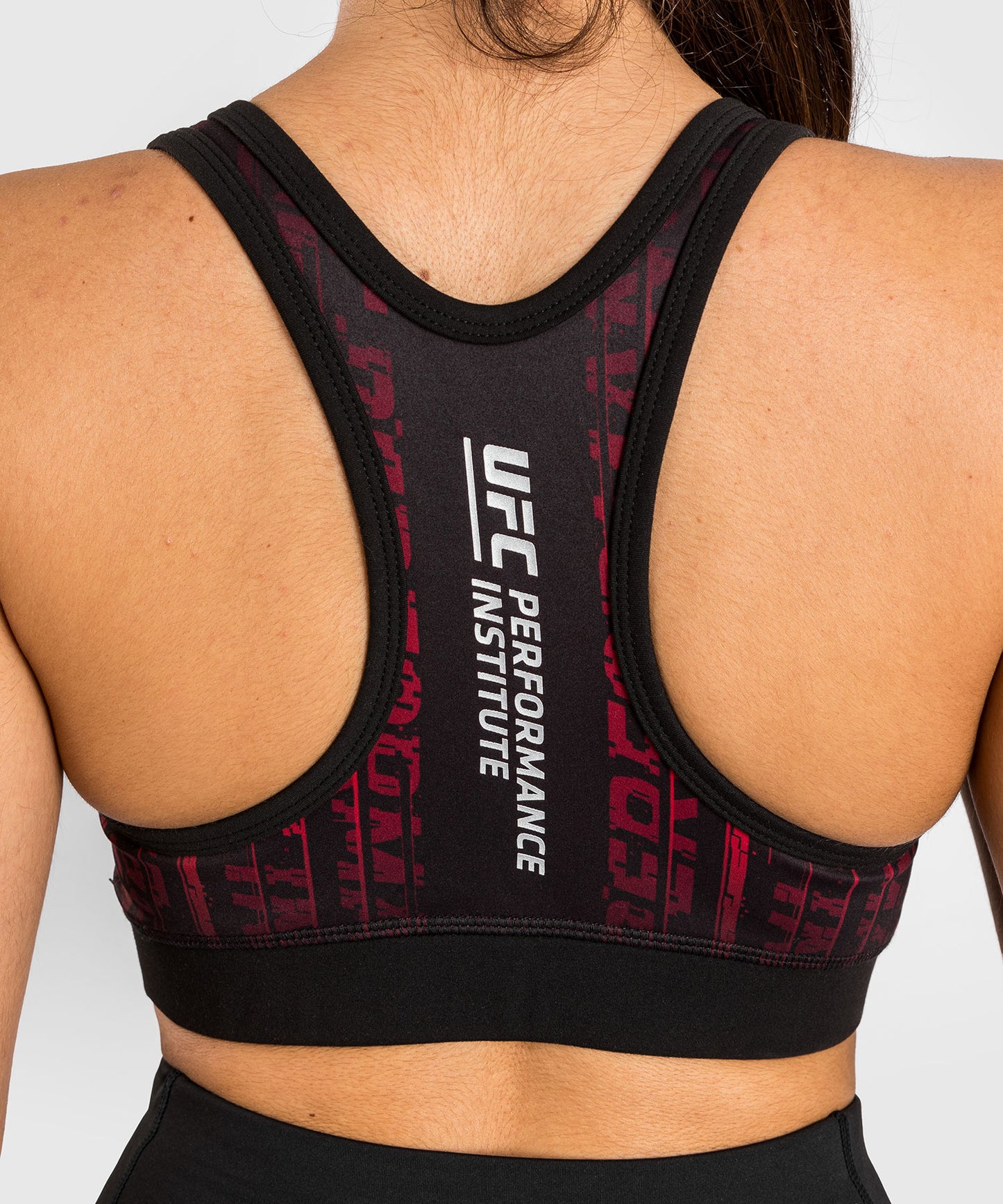 UFC Performance Institute 2.0 Women’s Sport Bra - Black/Red