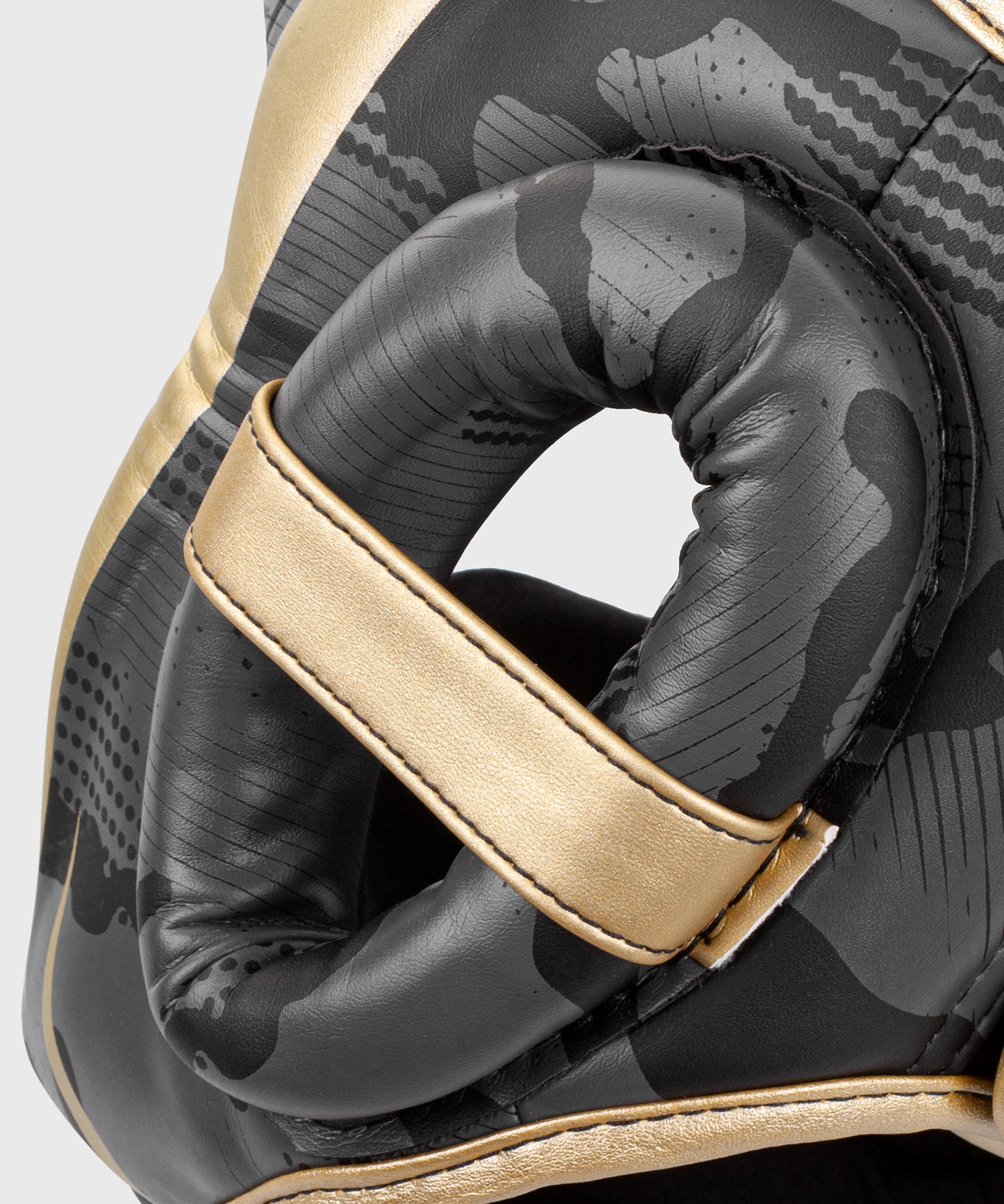 Venum Elite Boxing Headgear - Dark camo/Gold