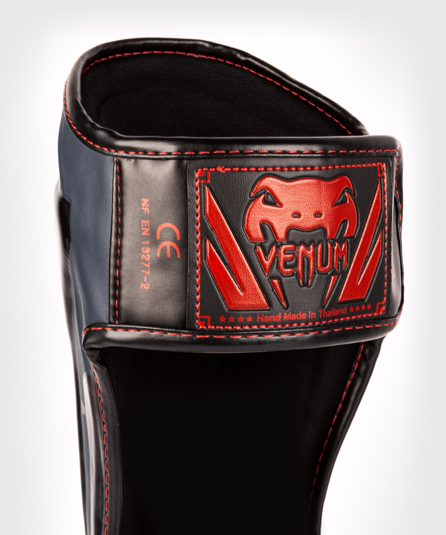 Venum Elite Shin Guards - Navy Blue/Black-Red