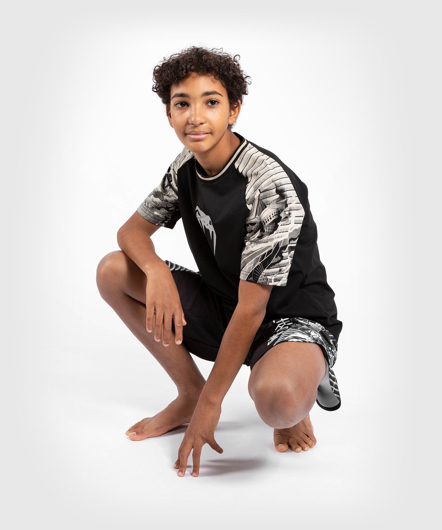 Venum YKZ21 Kids T-shirt – Black/White