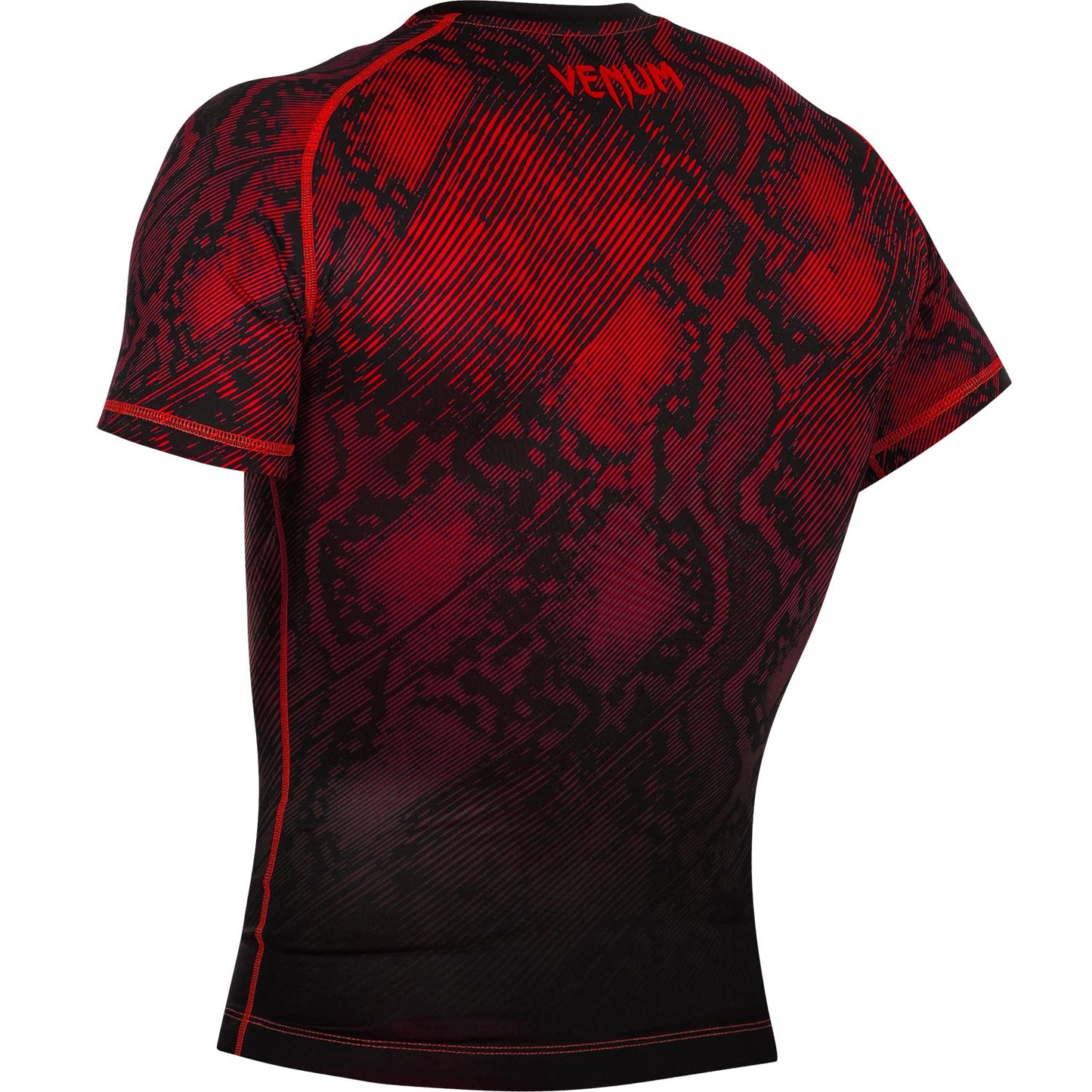 Venum Fusion Compression T-shirt - Short Sleeves - Black/Red