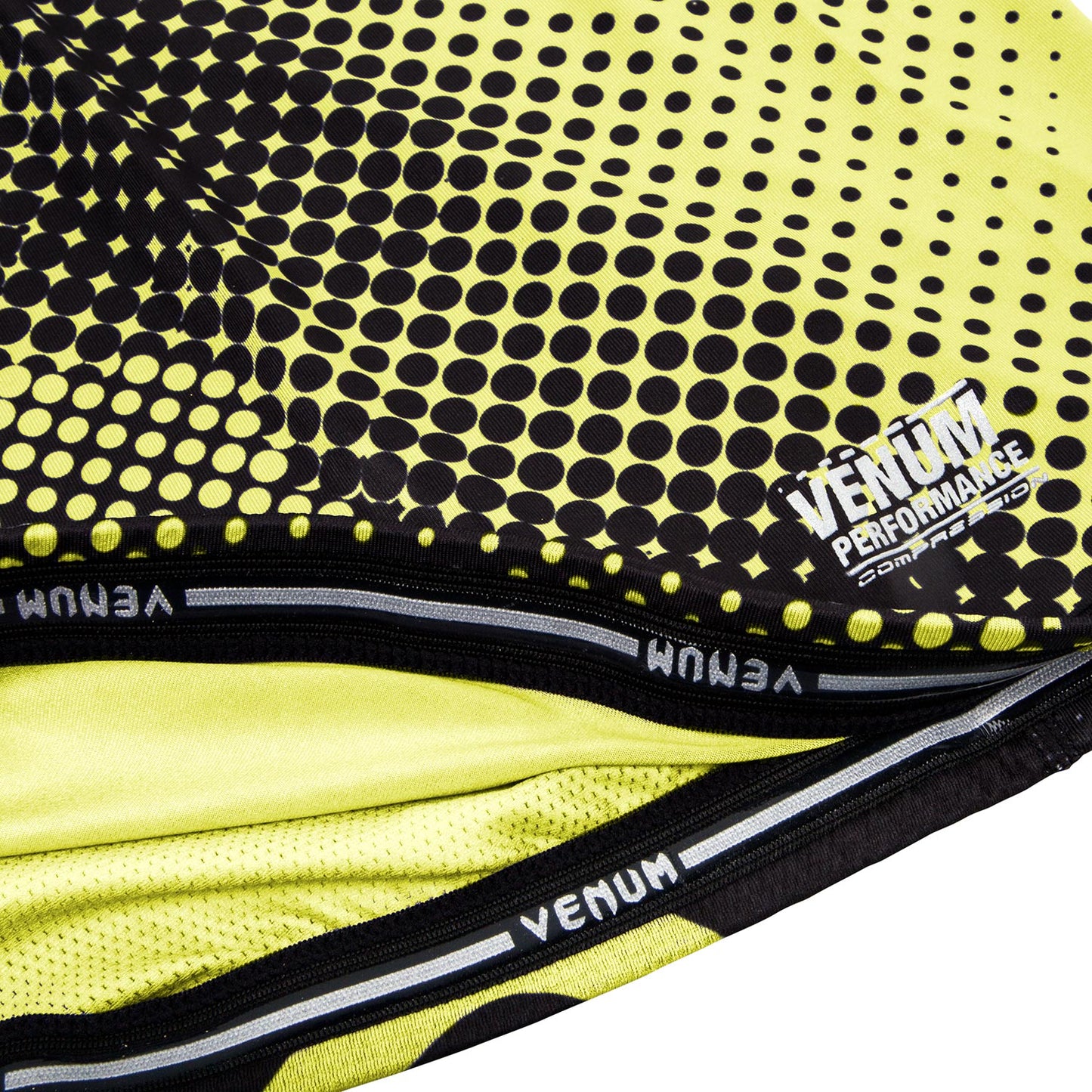 Venum Technical Compression T-shirt - Long Sleeves - Black/Yellow