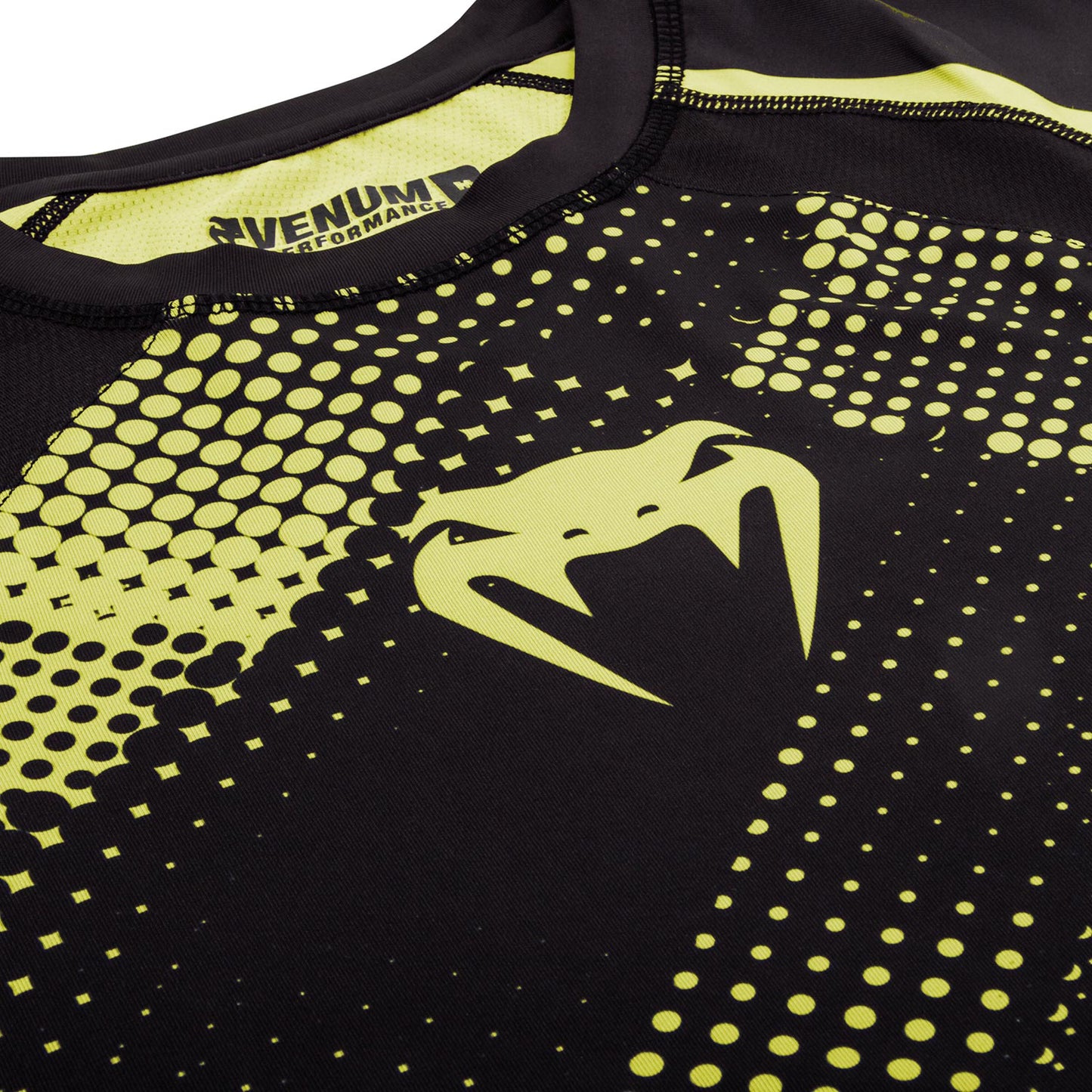 Venum Technical Compression T-shirt - Long Sleeves - Black/Yellow