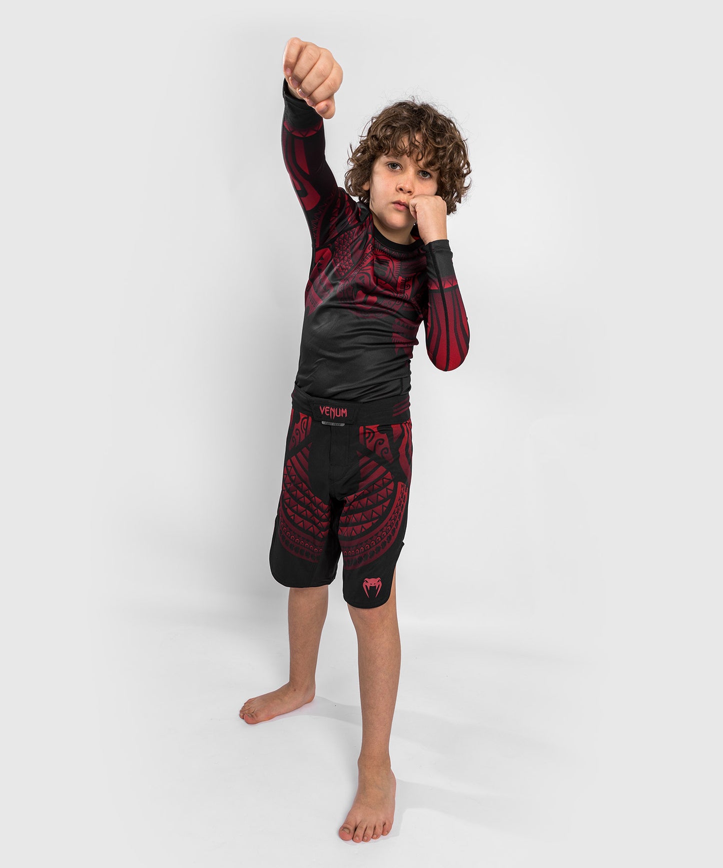 Venum Nakahi Kids Fightshort - Black/Red