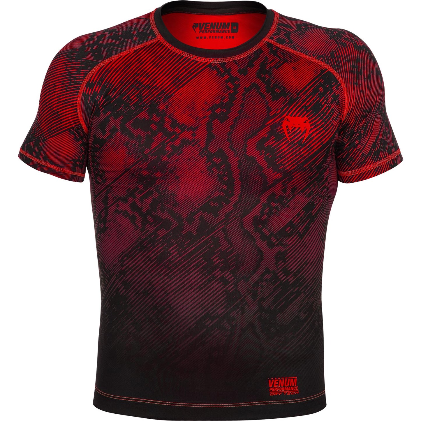Venum Fusion Compression T-shirt - Short Sleeves - Black/Red