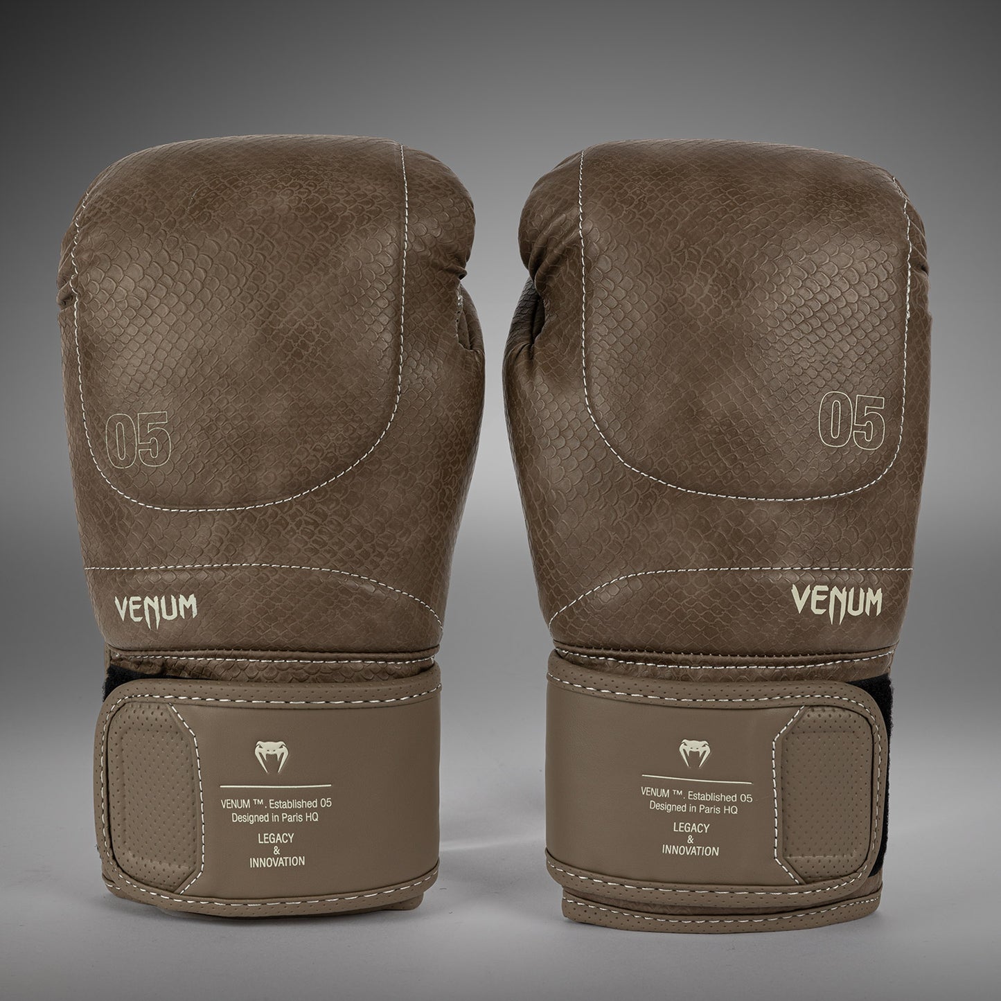 Venum Impact Evo Scales Boxing Gloves - Brown