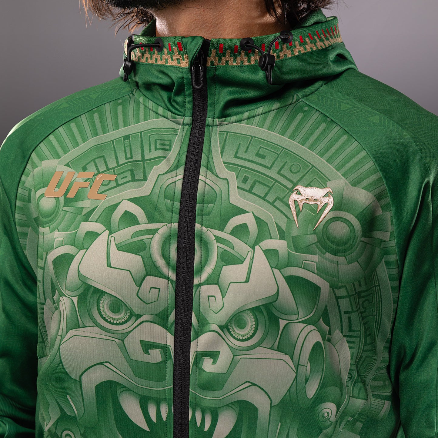 Men’s Noche UFC 2.0 By Venum Green Authentic Fight Night Walkout Hoodie