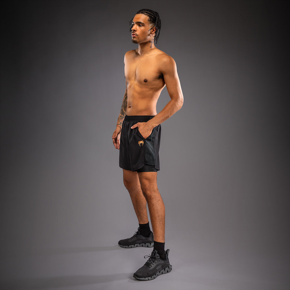 Venum G-Fit Revolution Training Shorts - Black/Copper