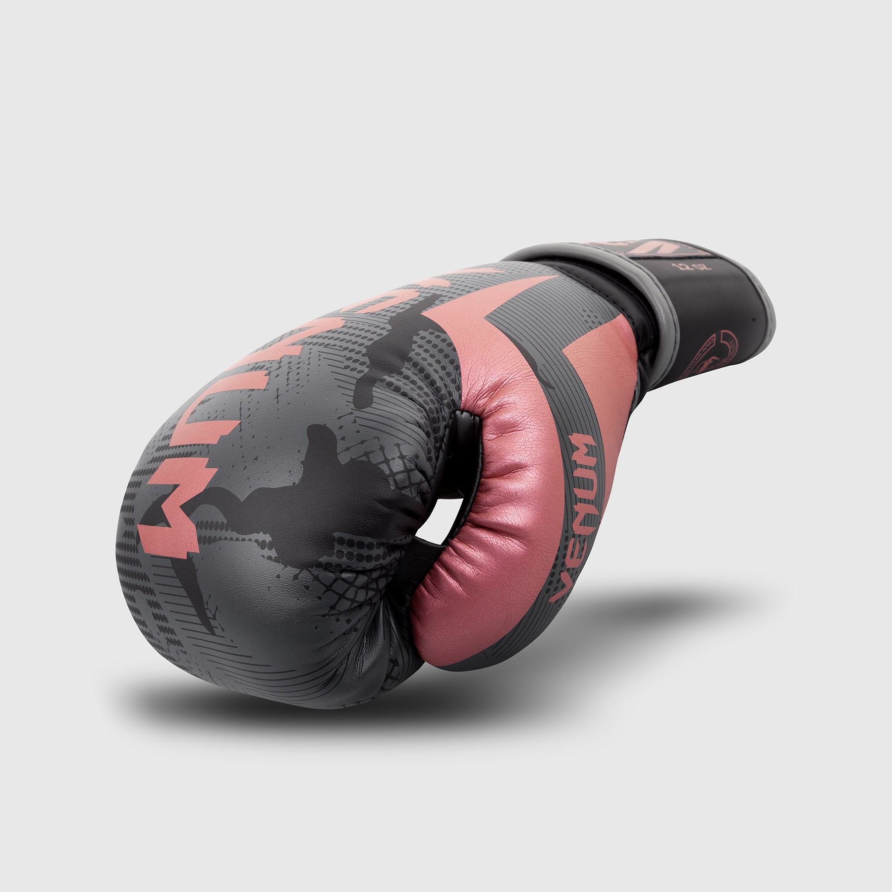 VENUM ELITE ボクシンググローブ 14 oz グレー/ピンクゴールド Venum Elite Boxing Gloves – Camo/Pink - Venum Asia