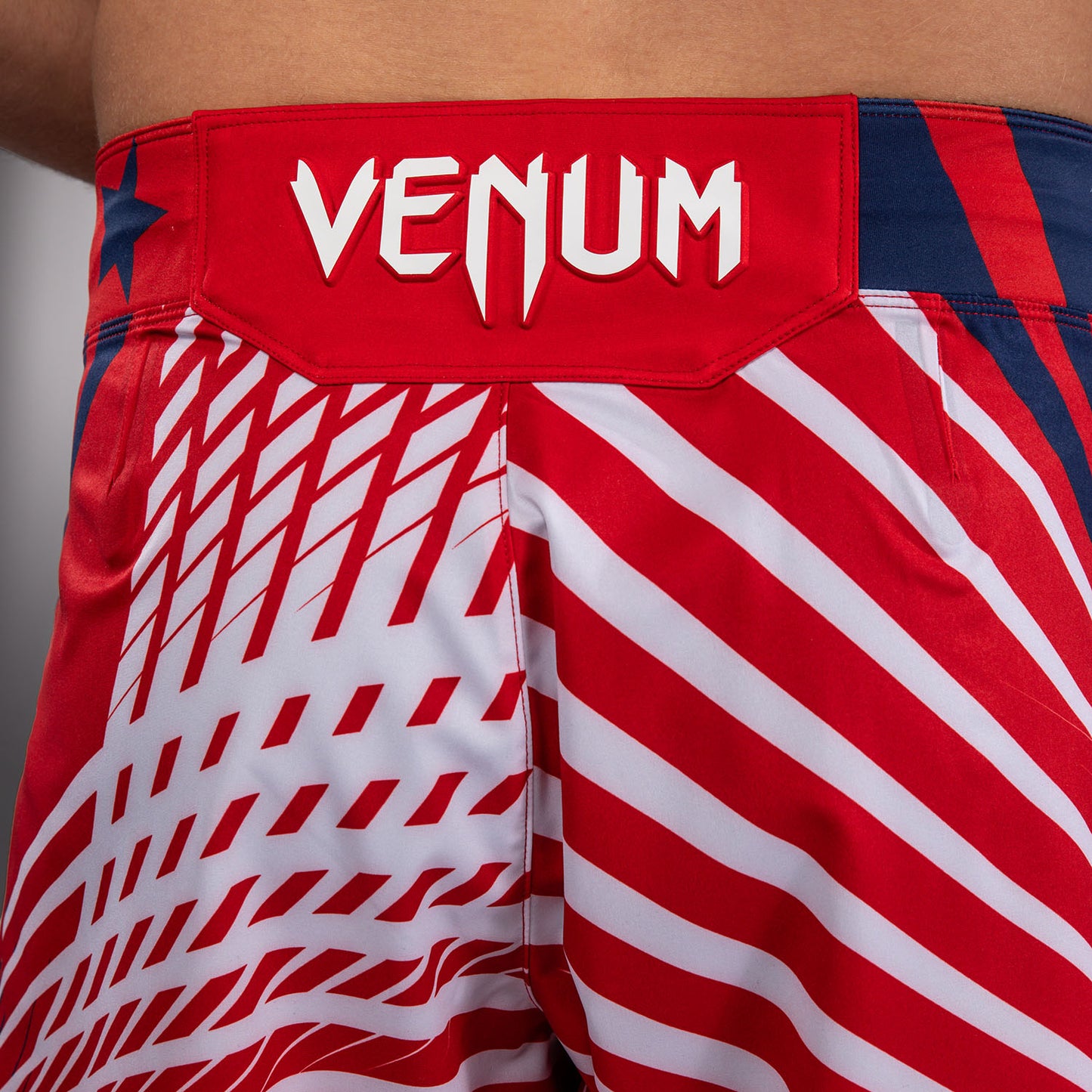 Men's UFC Freedom 250 by Venum Red Authentic Fight Night Short Fit Fight Short