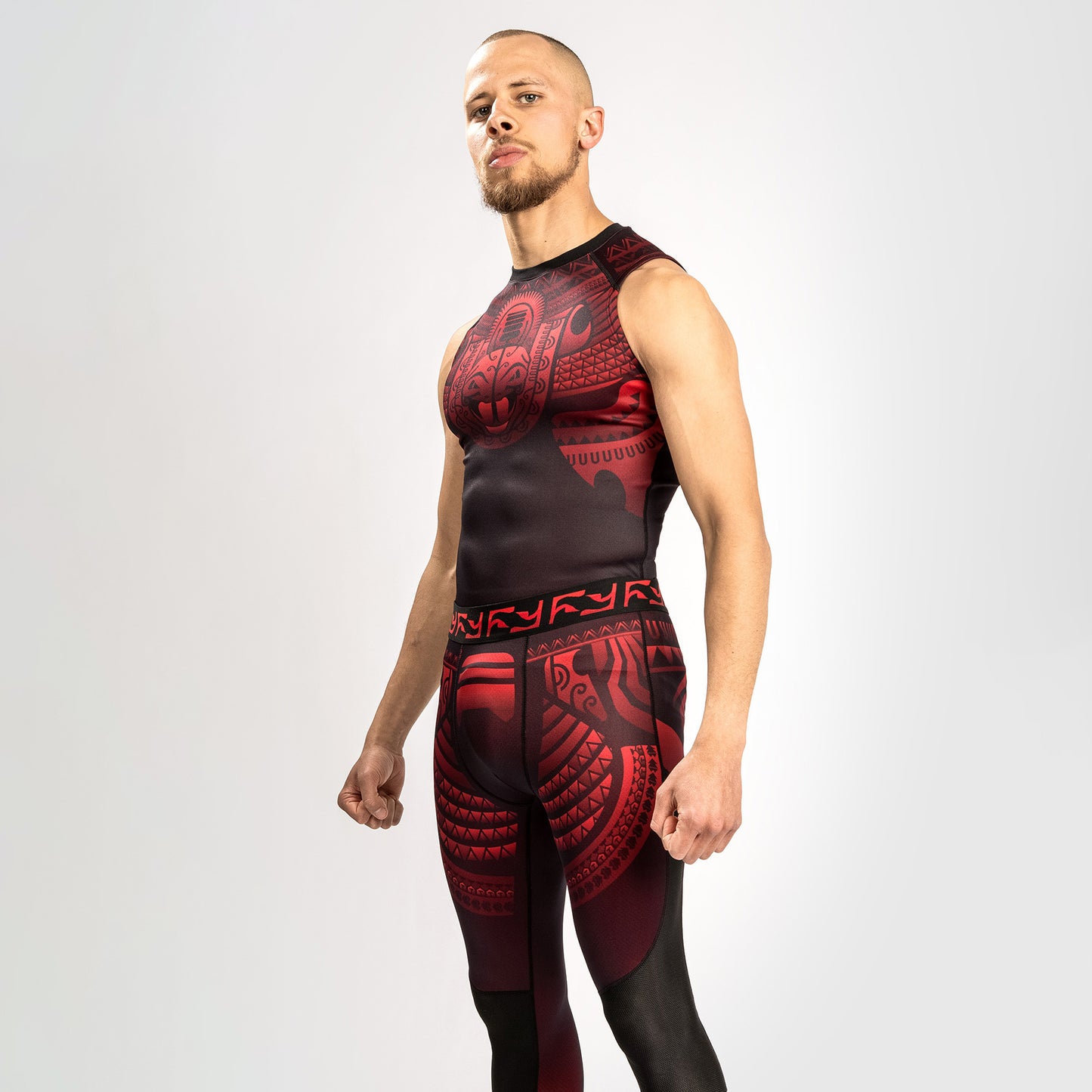 Venum Nakahi Rashguard - Sleeveless - Black/Red