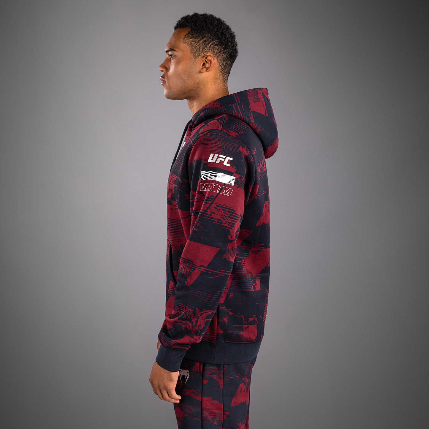 Men's UFC Zenith by Venum Burgundy Authentic Fight Week Pullover Hoodie