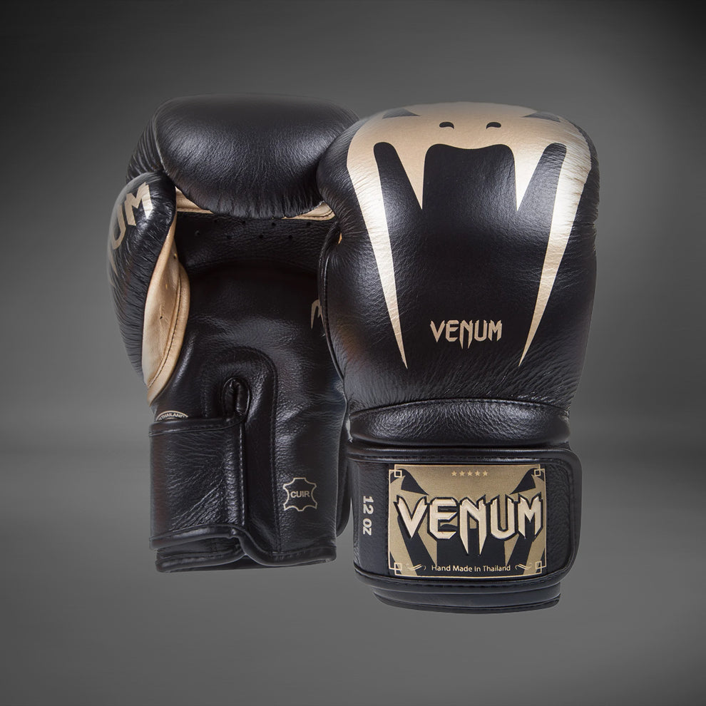 Venum Giant 3.0 Boxing Gloves - Nappa Leather Black Gold