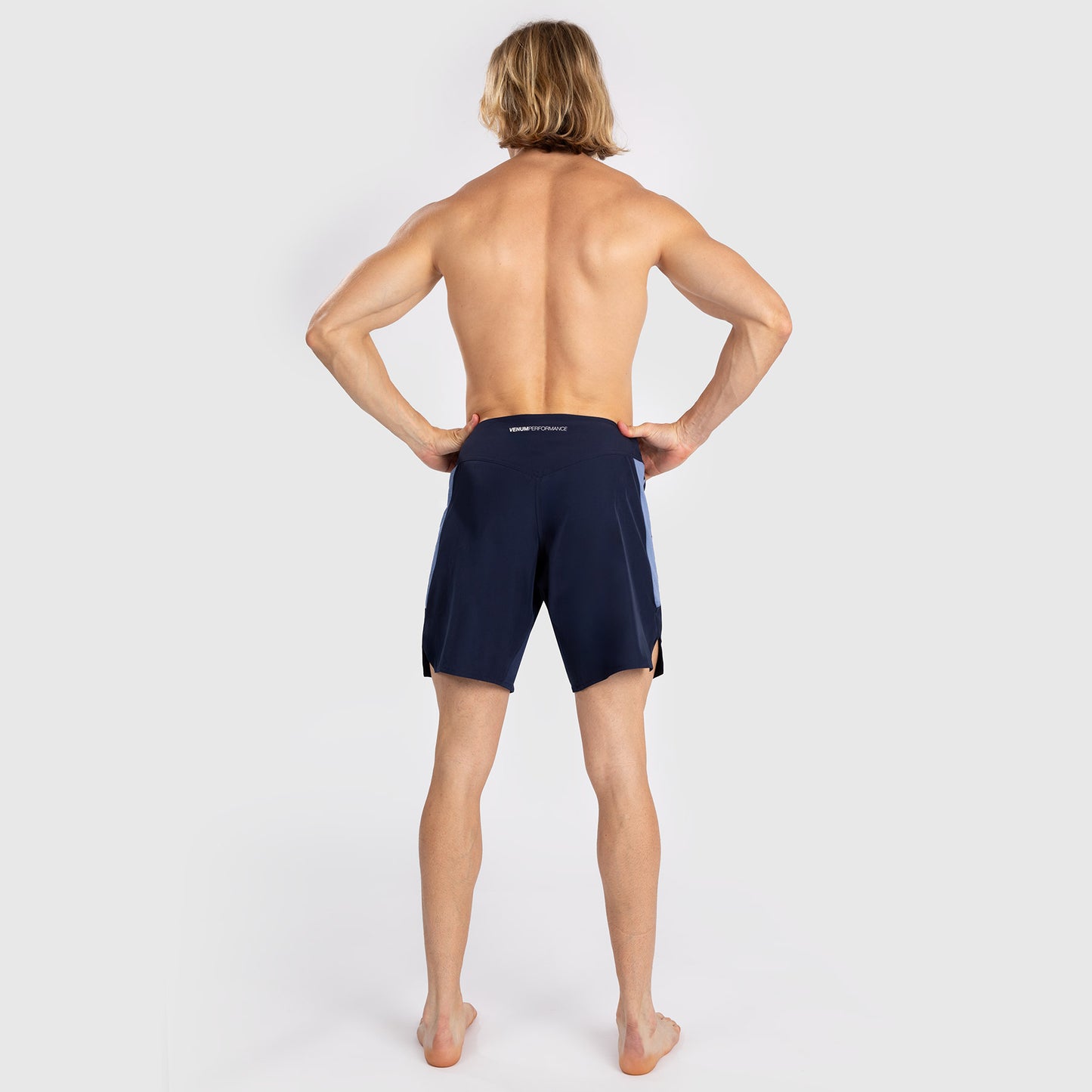 Venum Tempest Men's Fight Shorts - Navy Blue/Blue