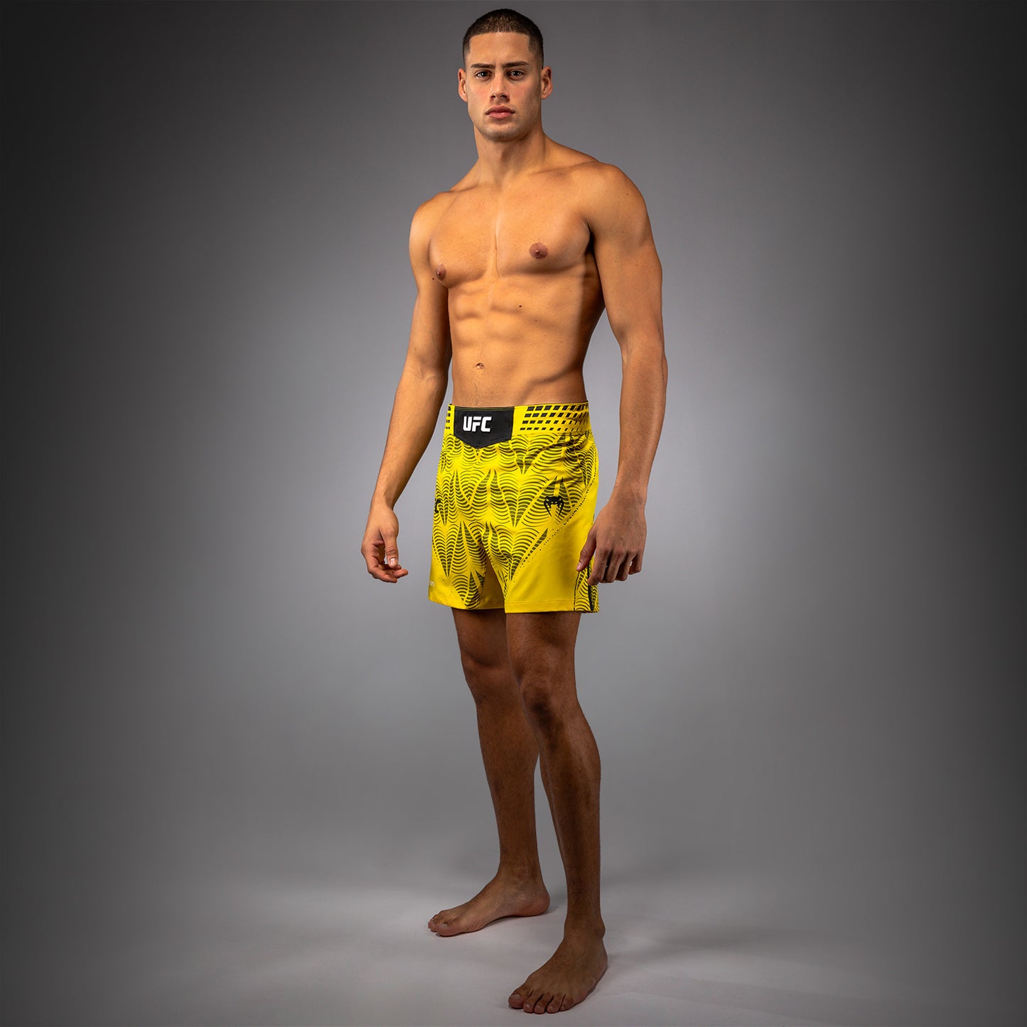 Men's UFC Zenith by Venum Yellow Authentic Fight Night Short Fit Fight Short