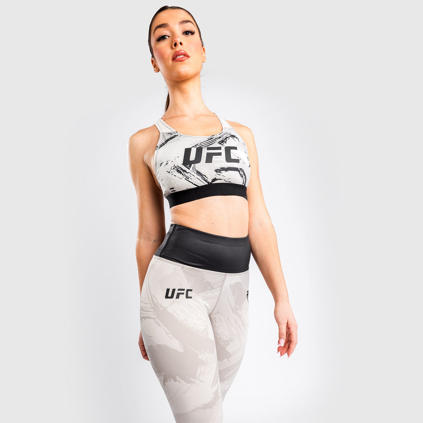 Venum UFC Authentic Fight Week 2.0 Women’s Sport Bra - Sand/Black