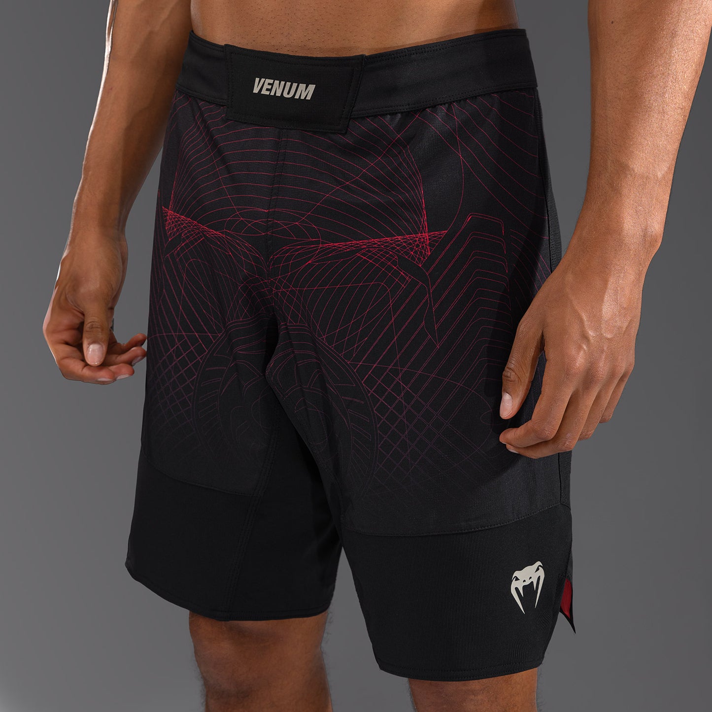 Venum G-Fit Air Men's Fight Shorts - Deep Black/Fire Red