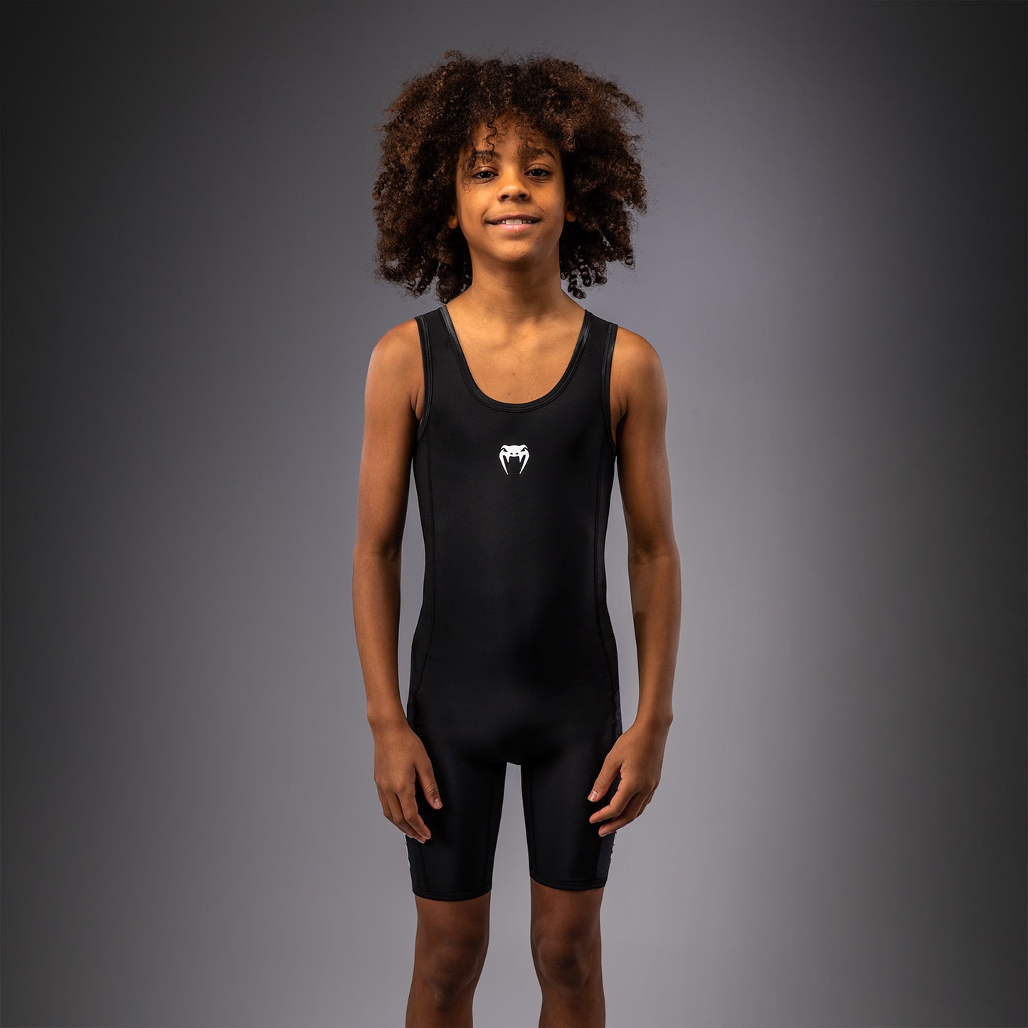 Venum Challenger Youth Wrestling Singlet - Black