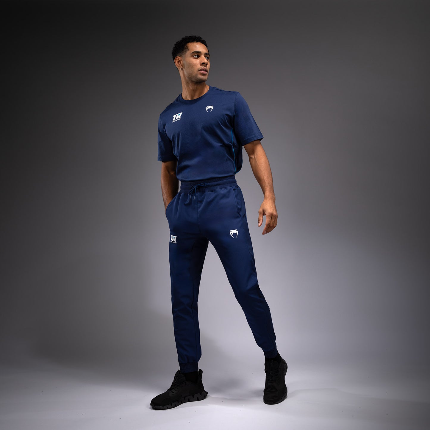 Venum x Top Rank Original Men's Performance Joggers - Navy Blue