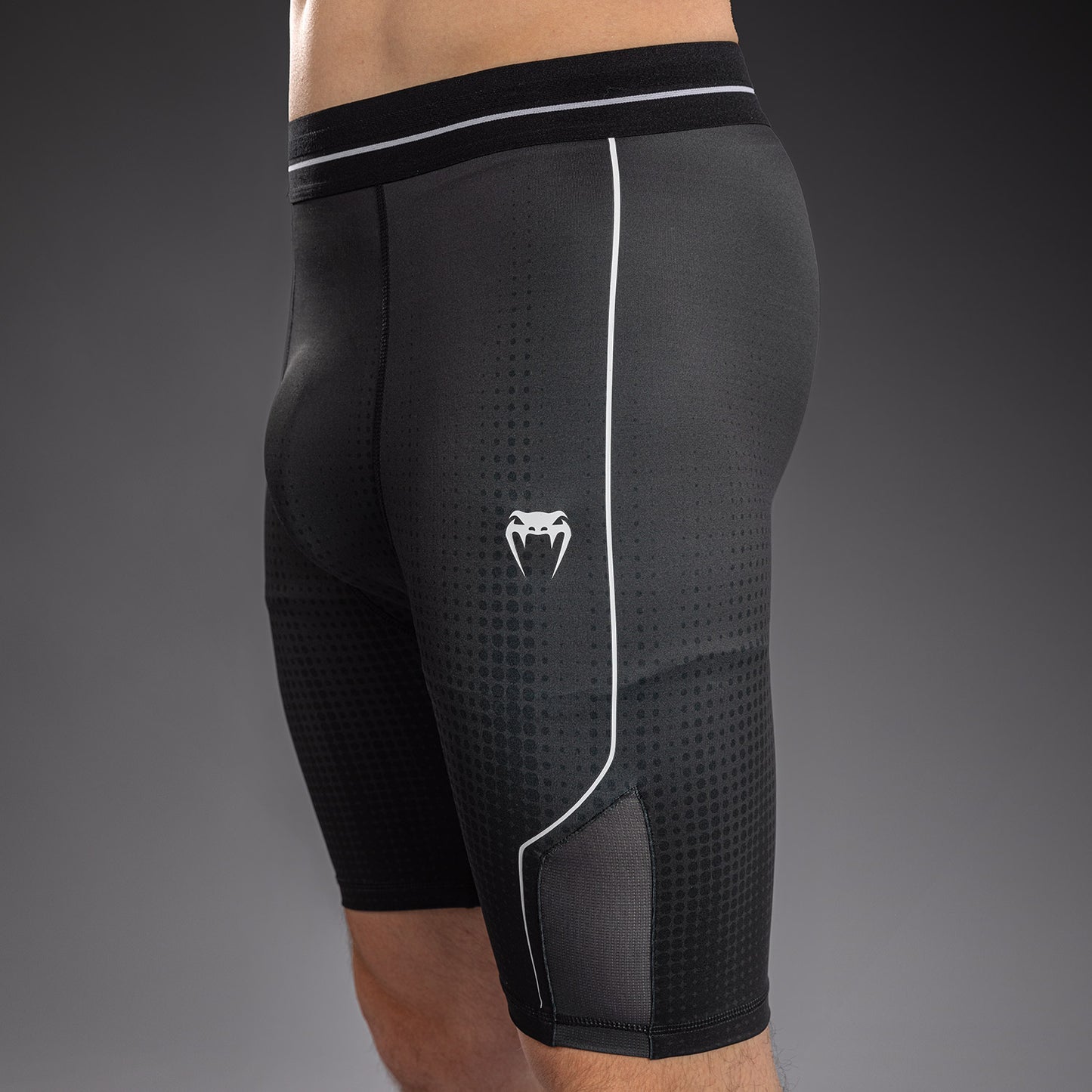 Venum Stealth Vale Tudo Shorts - Black/White