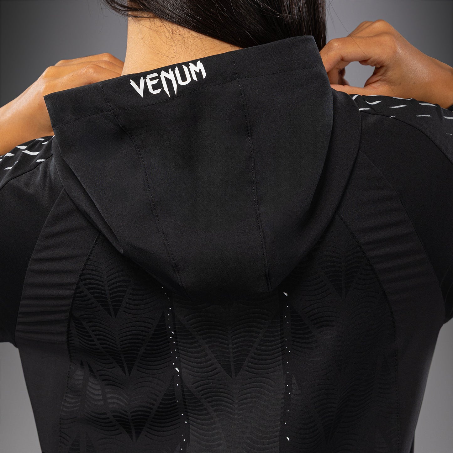 Women's UFC Zenith by Venum Black Authentic Fight Night Walkout Hoodie