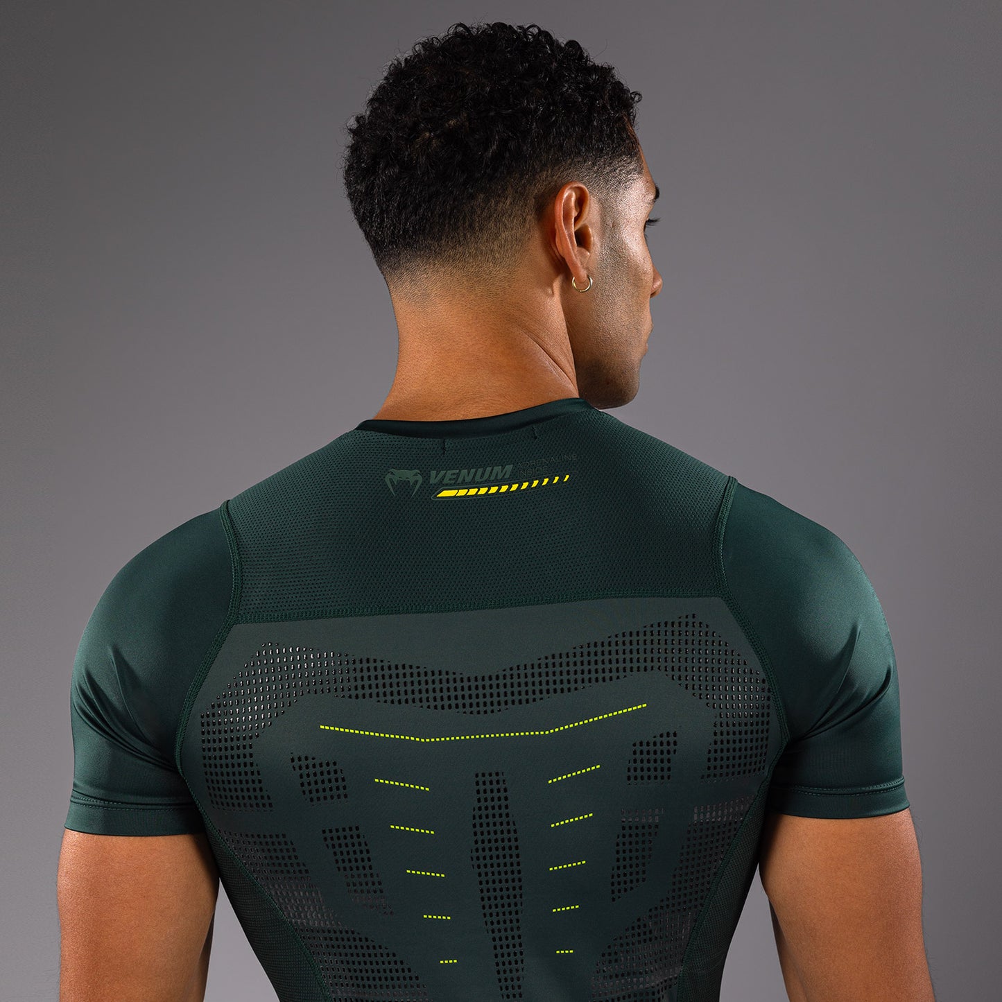 Venum Technical 3.0 Short Sleeve Rashguard - Forest Green
