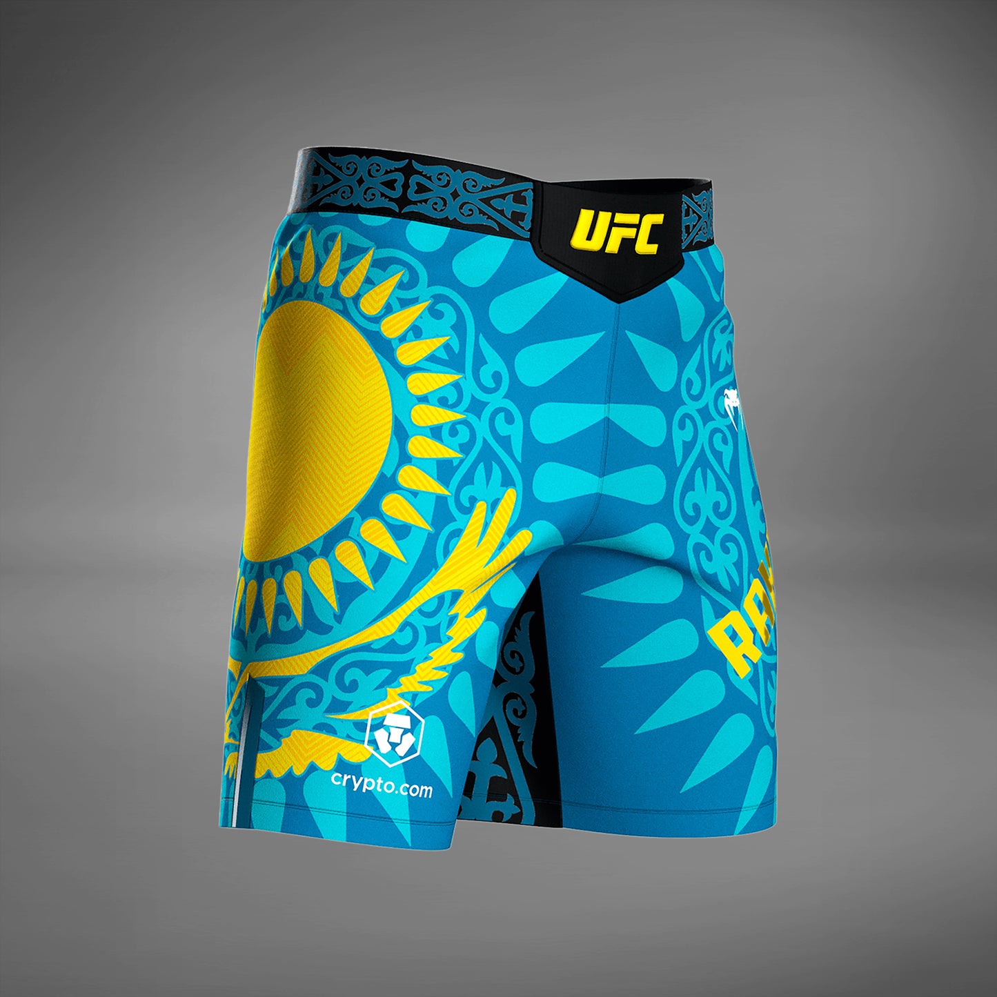 UFC Unrivaled by Venum Shavkat Rakhmonov Men’s Fight Short- Blue/Yellow