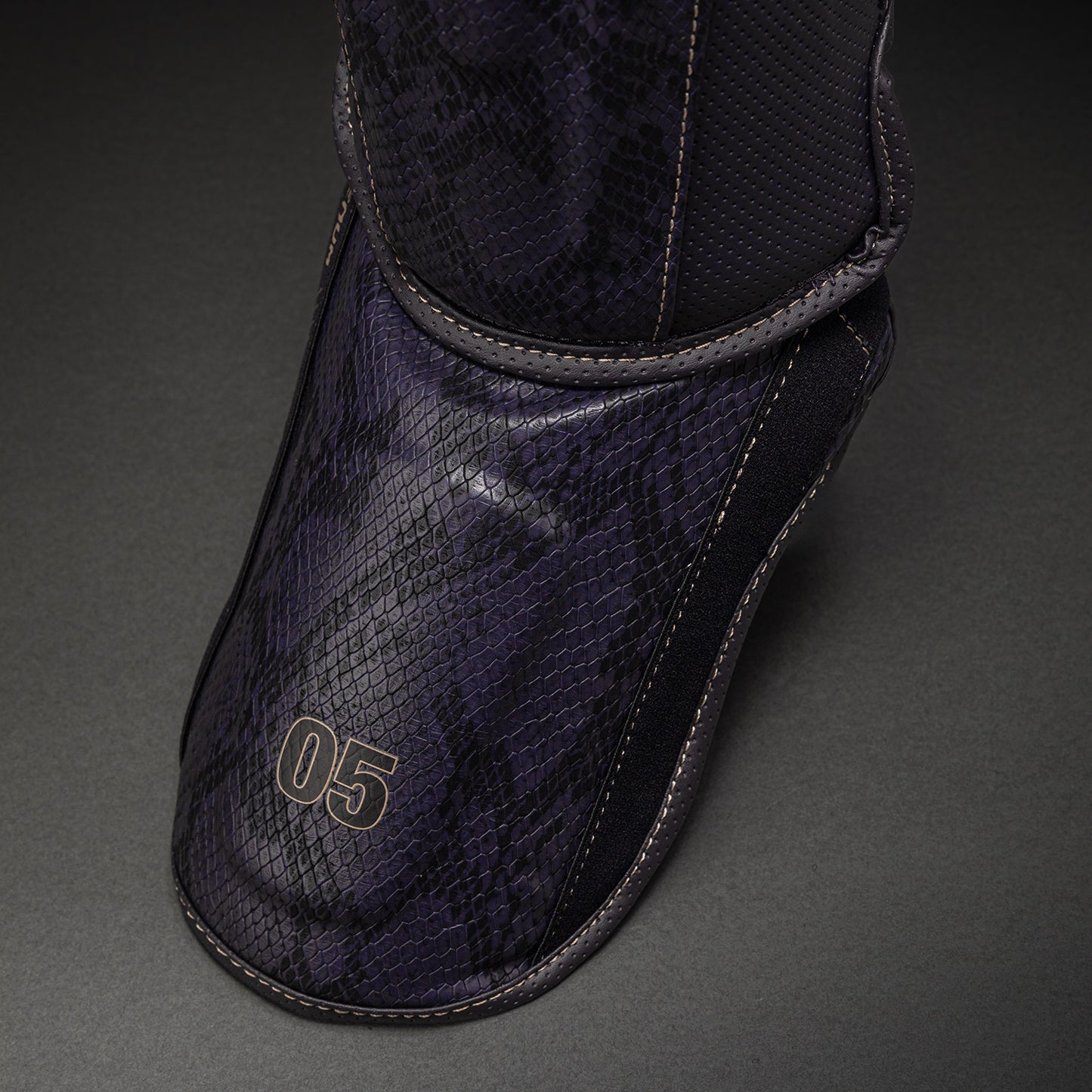 Venum Impact Evo Scales Shin Guards - Dark Purple